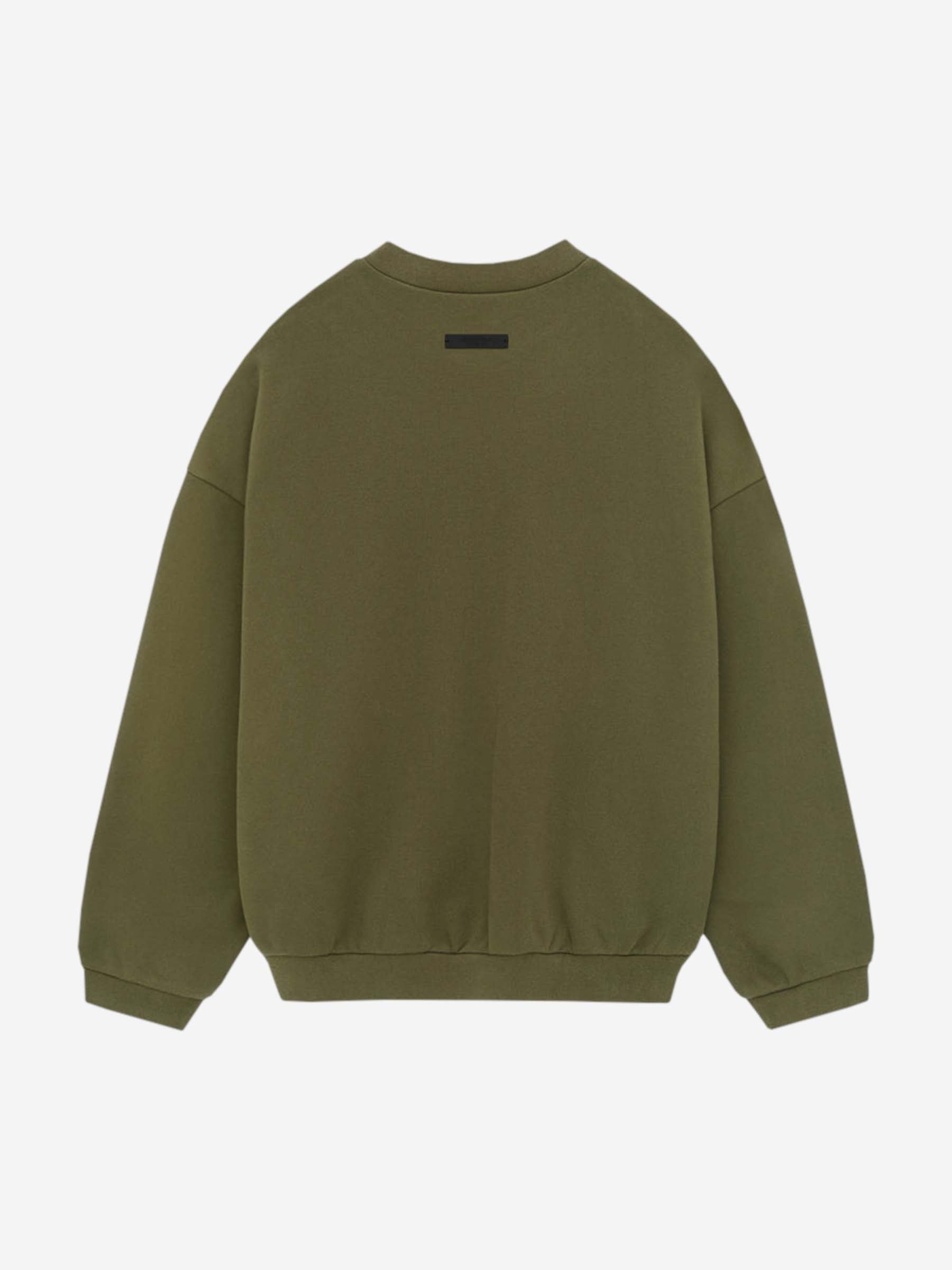 Outlet online Fear of God Essentials Hombre Jersey Crewneck Logo color Verde Militar sku 545-001699 03 - Foto 2