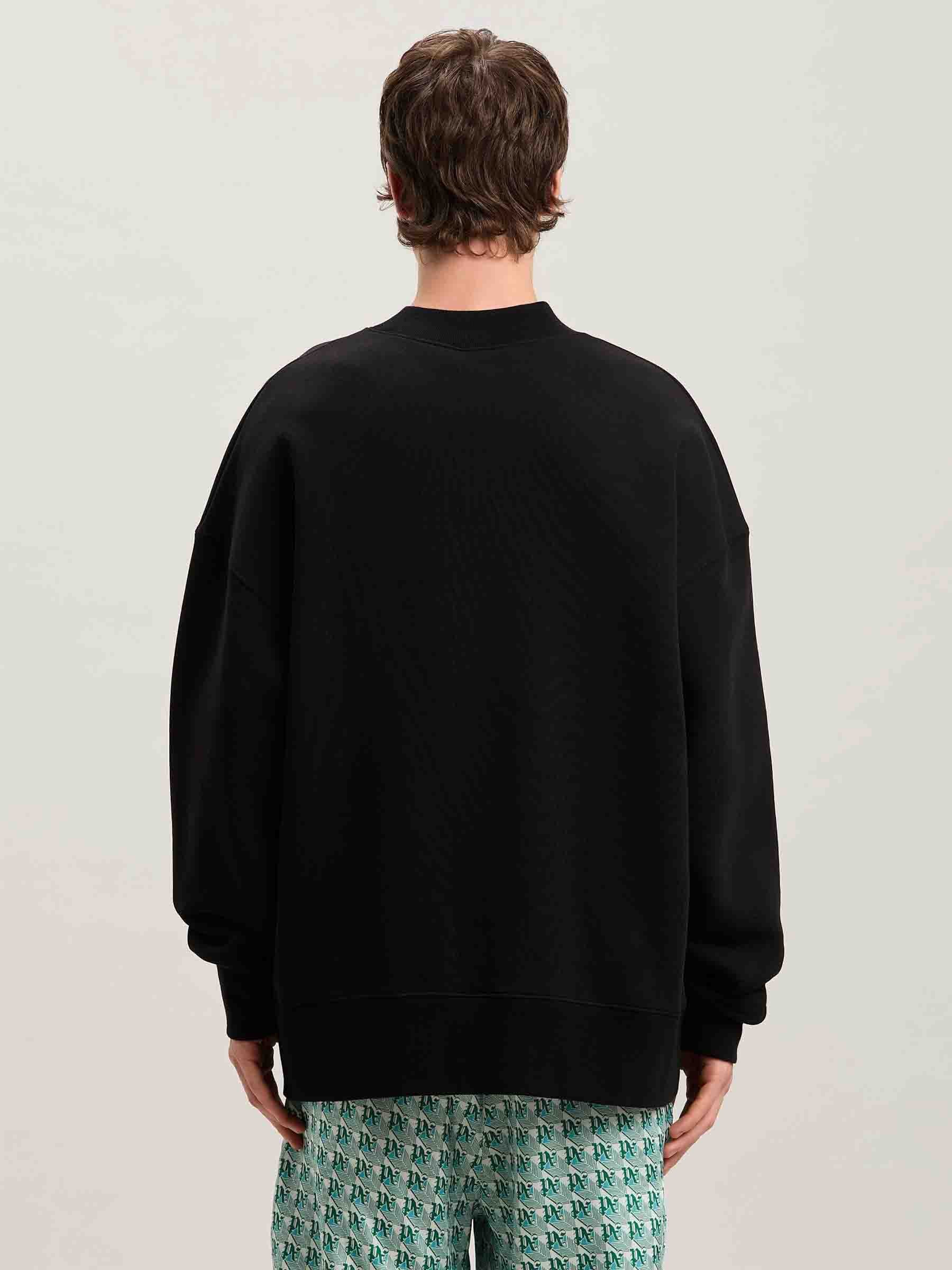Outlet online Palm Angels Hombre Sudadera Algodón Logo color Negro sku 545-001763 01 - Foto 4