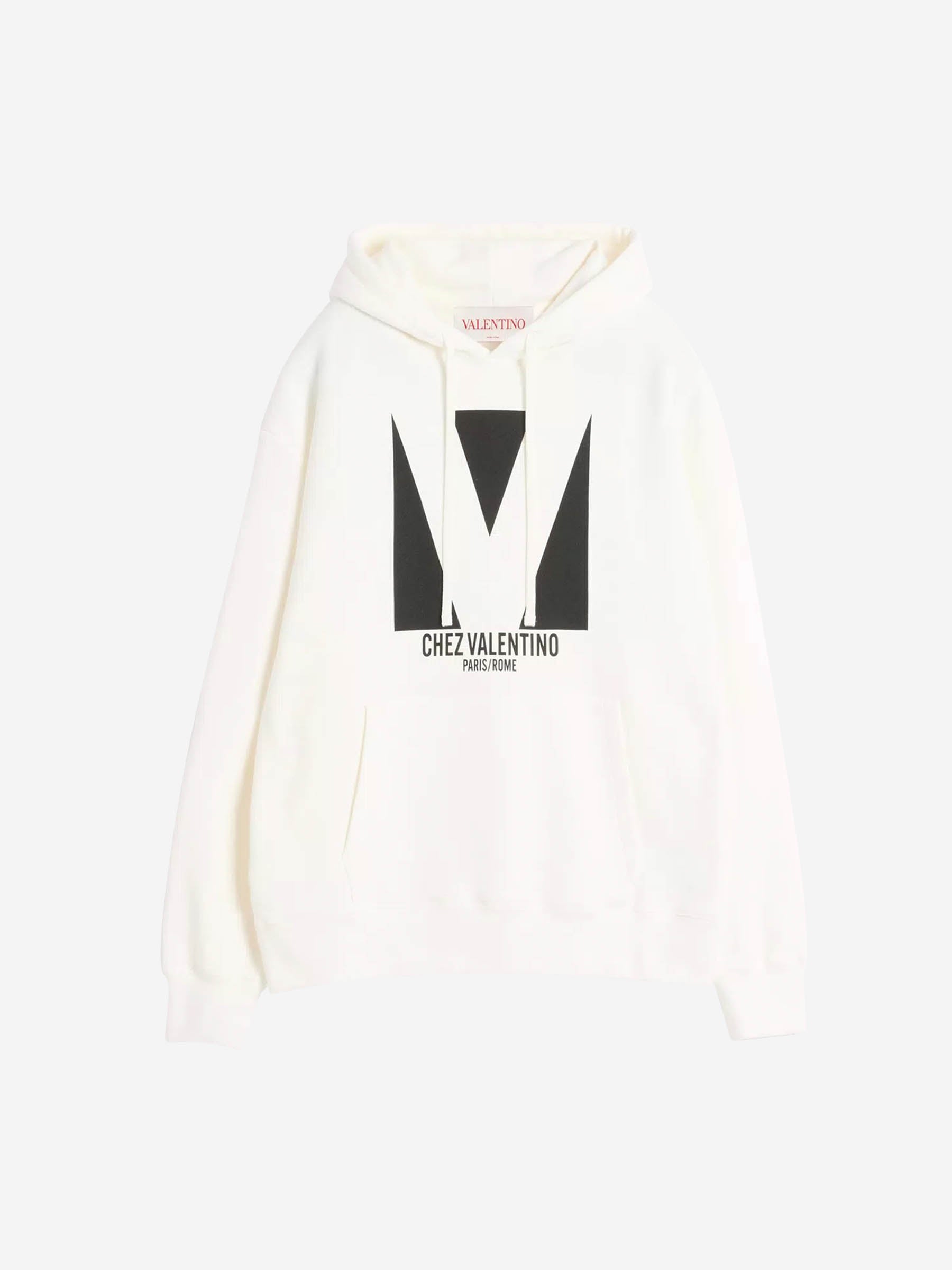 Outlet online Valentino Hombre Sudadera Capucha Algodón color Marfil sku 545-001770 01 - Foto 1