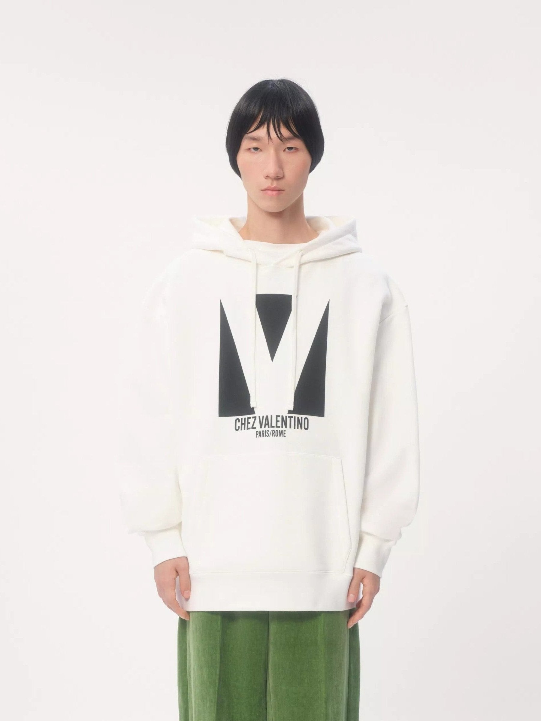 Outlet online Valentino Hombre Sudadera Capucha Algodón color Marfil sku 545-001770 01 - Foto 4