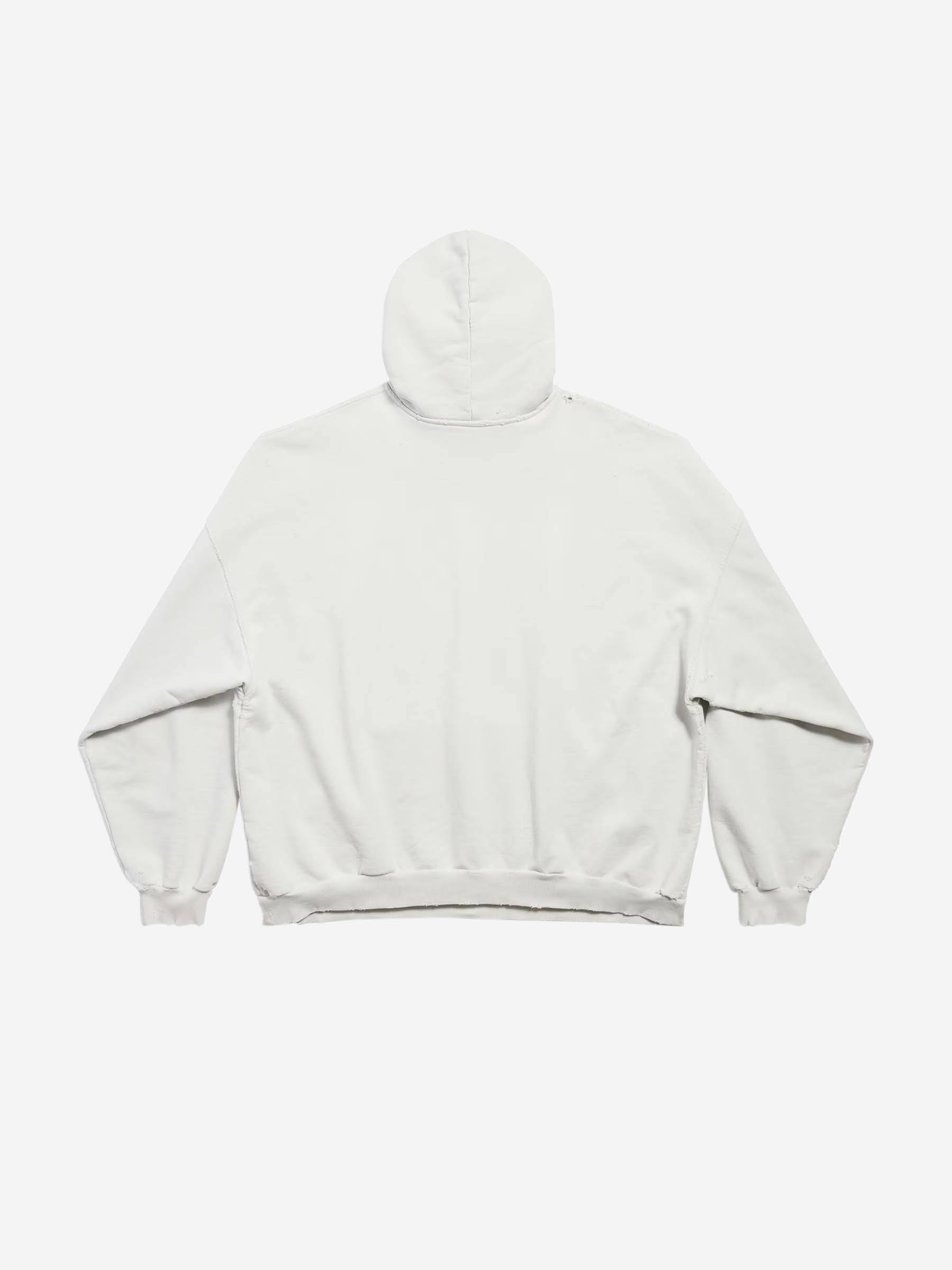 Outlet online Balenciaga Hombre Sudadera Algodón Capucha color Blanco sku 545-001796 02 - Foto 2