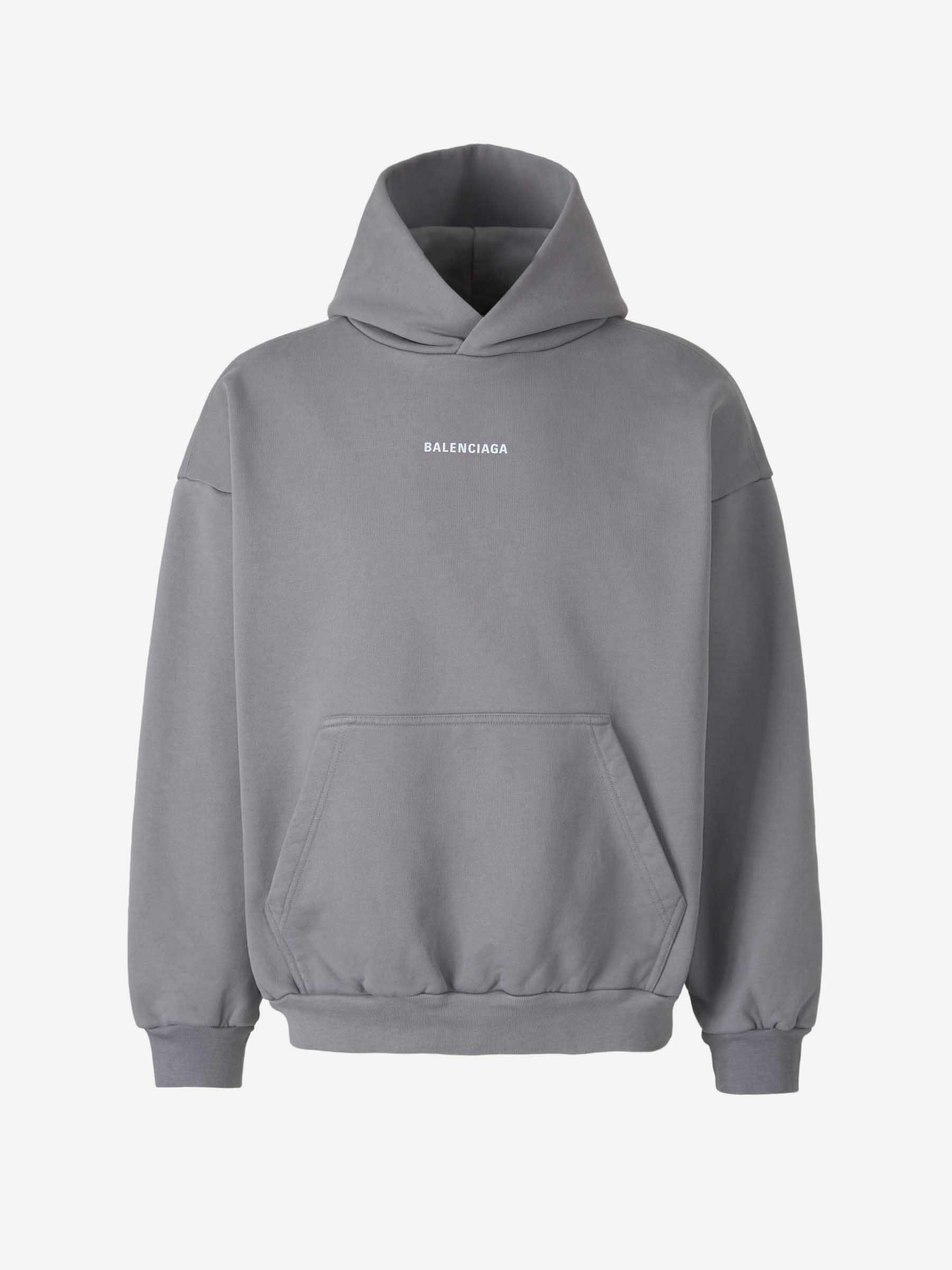 Outlet online Balenciaga Hombre Sudadera Capucha Algodón color Gris Piedra sku 545-001798 01 - Foto 1