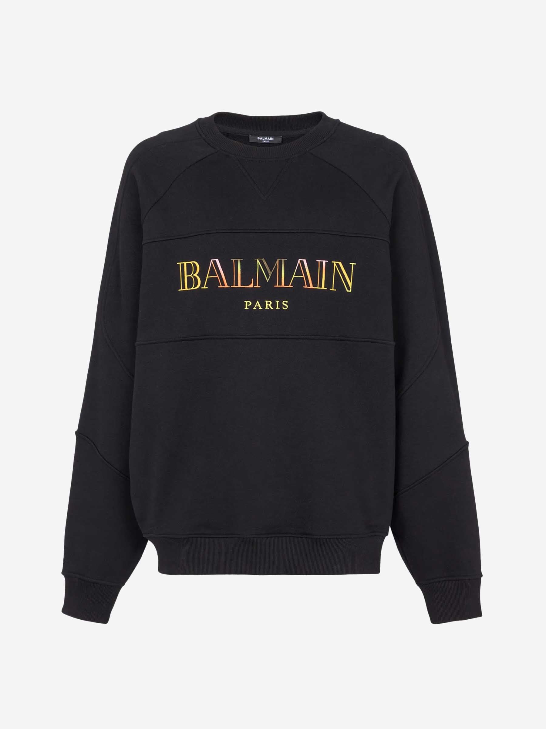 Outlet online Balmain Hombre Sudadera Cuello Redondo color Negro sku 545-001810 01 - Foto 1