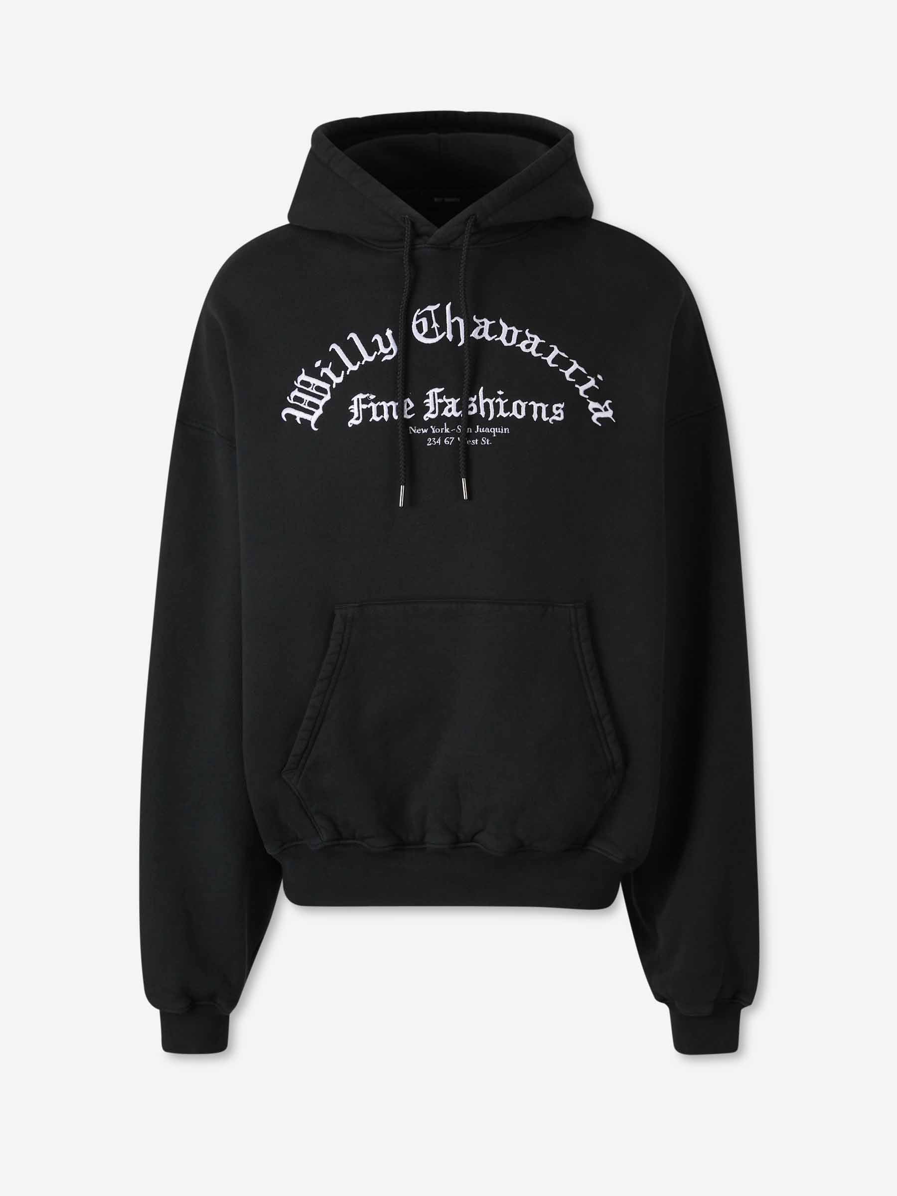 Outlet online Willy Chavarria Hombre Sudadera Capucha color Negro sku 545-001862 01 - Foto 1