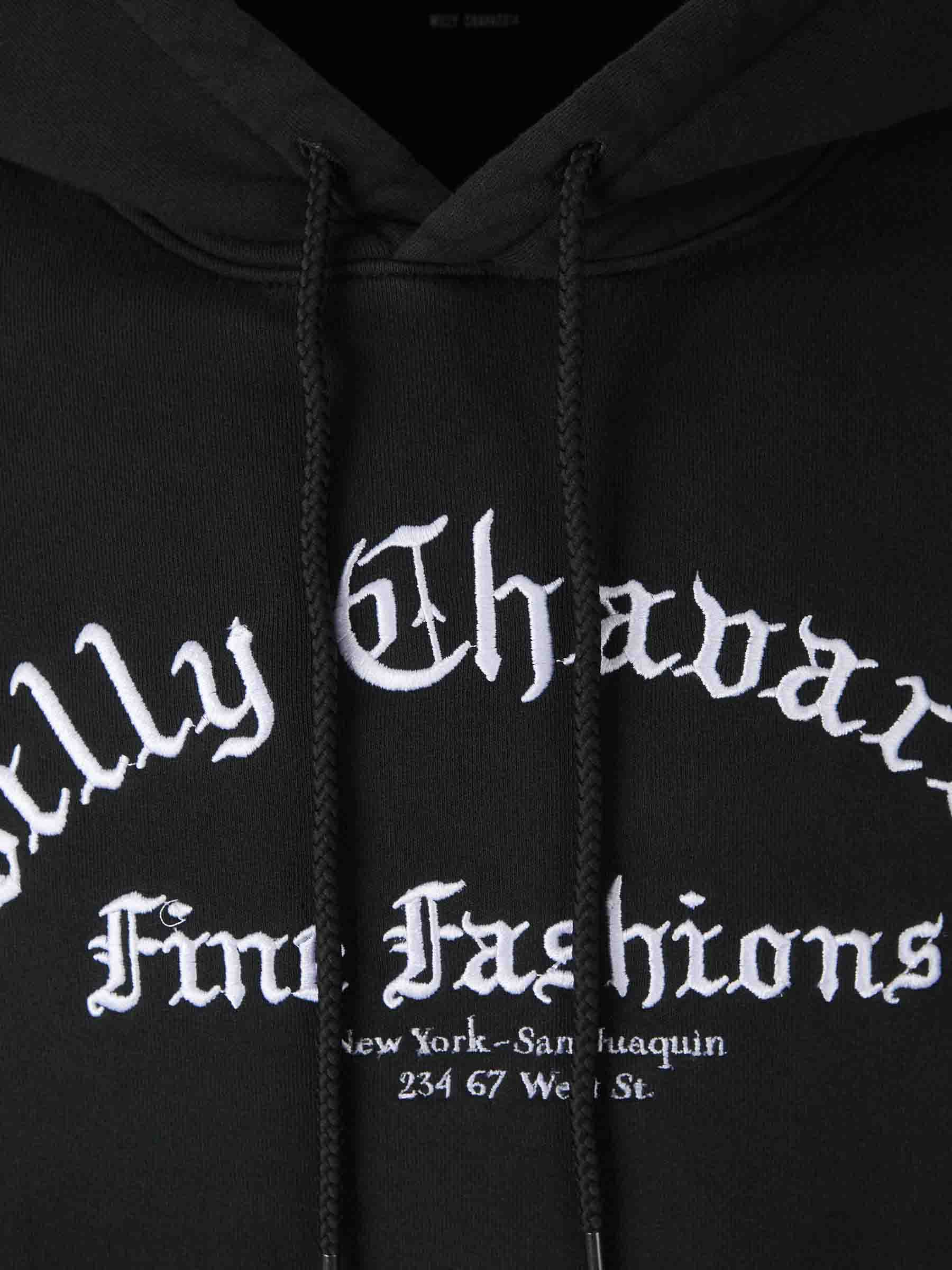 Outlet online Willy Chavarria Hombre Sudadera Capucha color Negro sku 545-001862 01 - Foto 3