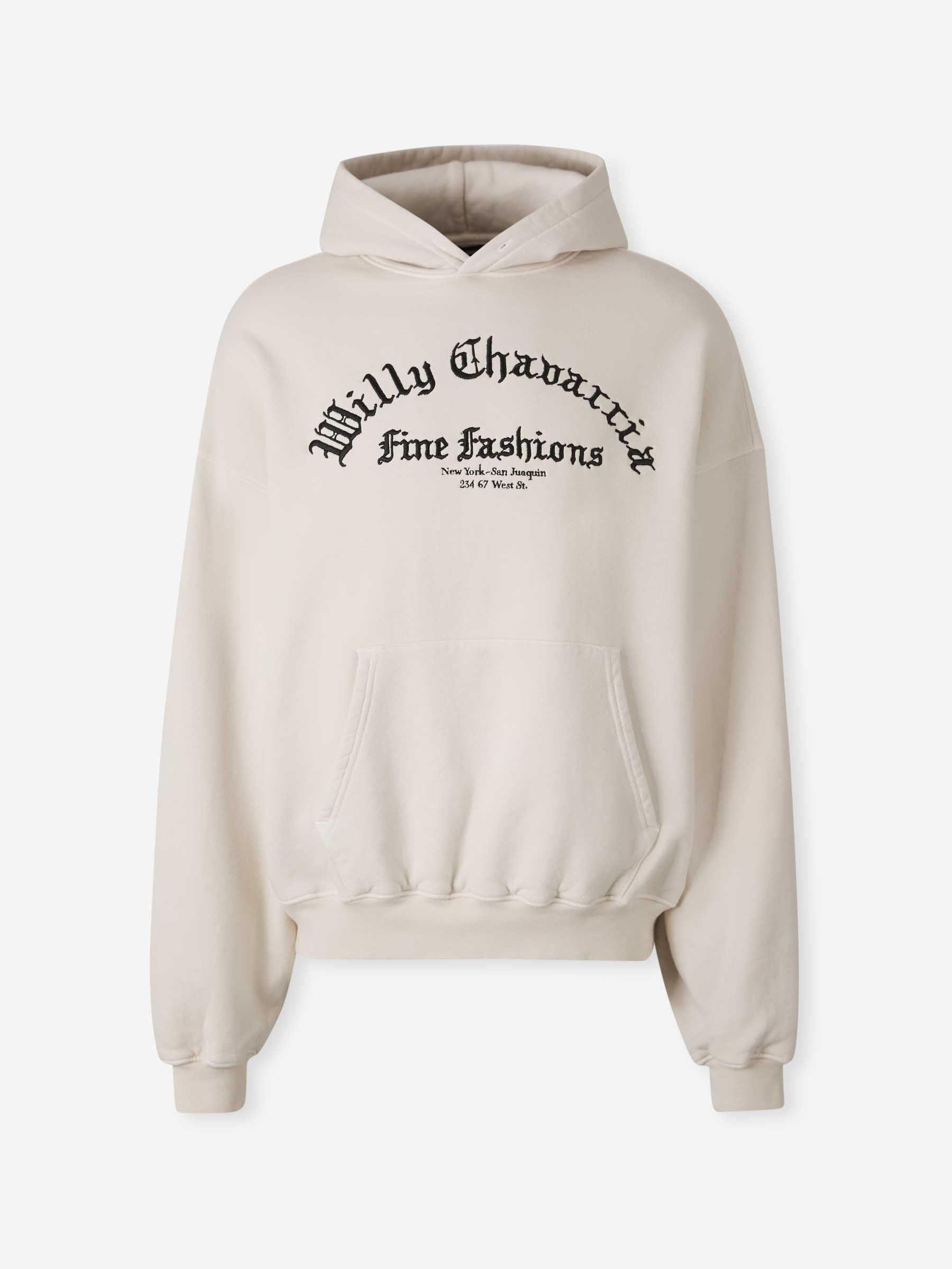 Outlet online Willy Chavarria Hombre Sudadera Capucha color Crema sku 545-001862 02 - Foto 1