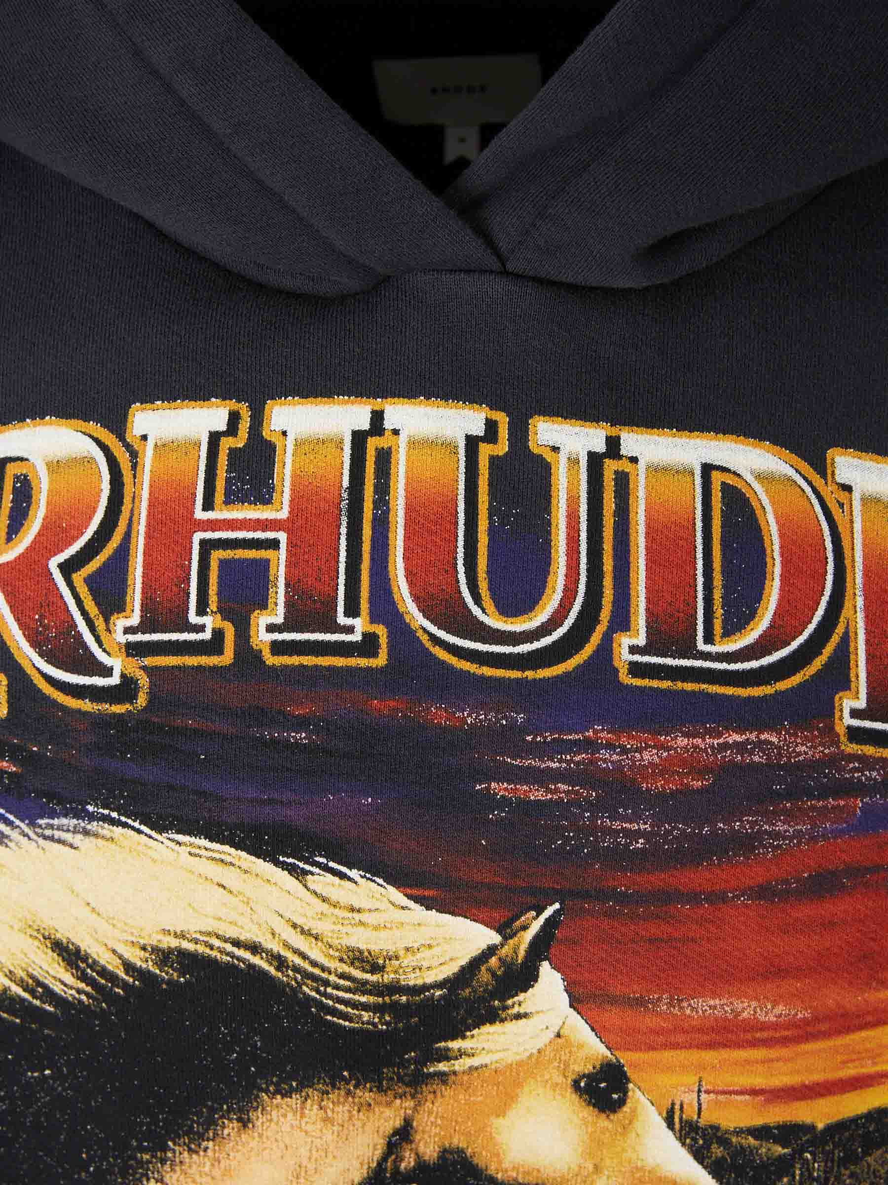 Outlet online Rhude Hombre Sudadera con Capucha color Negro sku 545-001880 01 - Foto 3