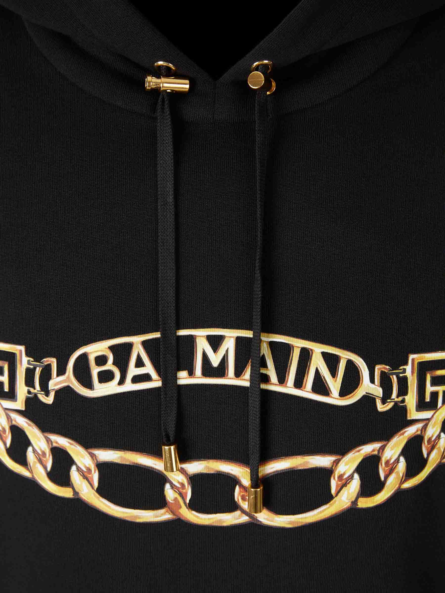 Outlet online Balmain Hombre Sudadera Capucha Estampado color Negro sku 545-001897 01 - Foto 3