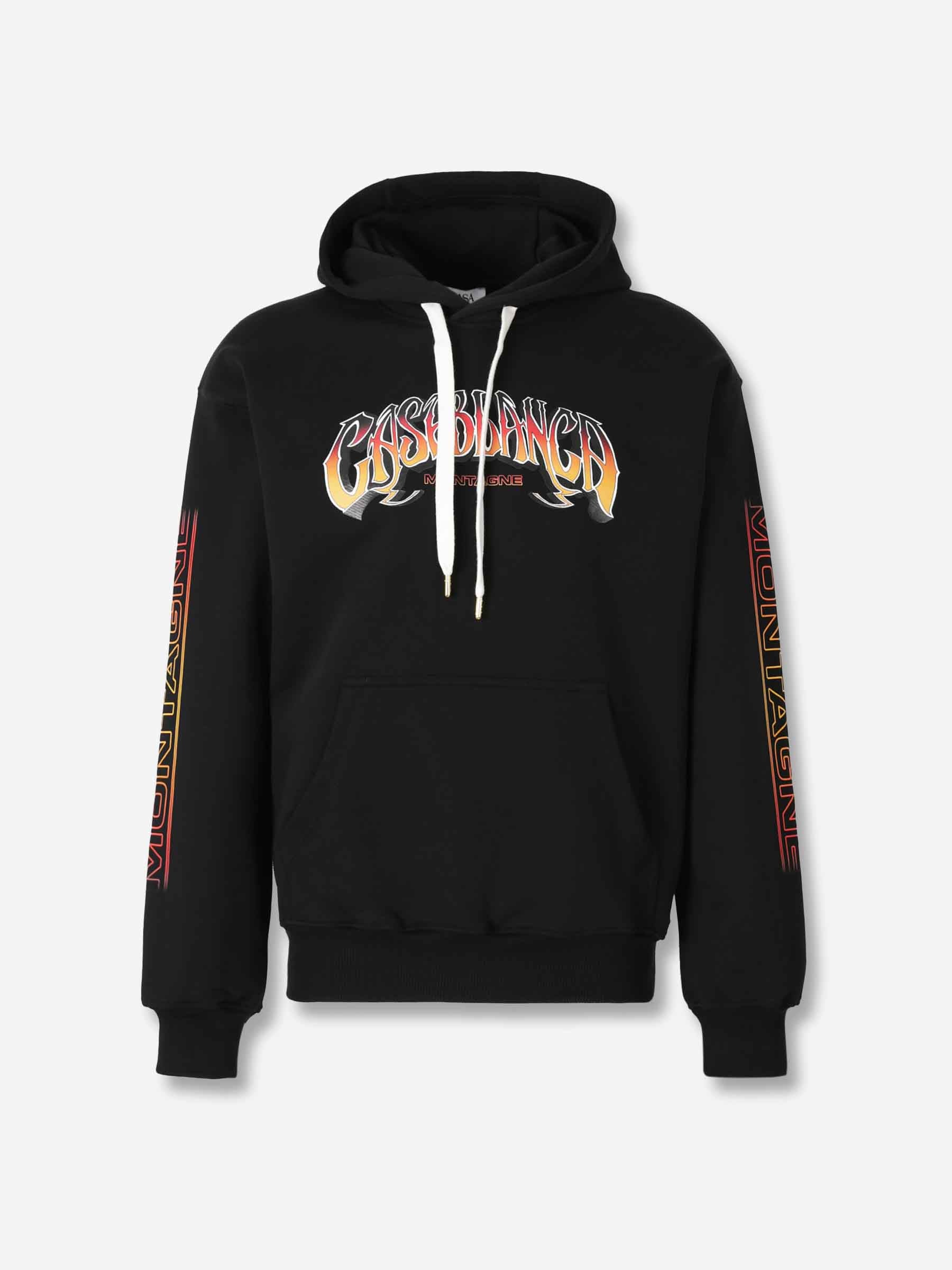 Outlet online Casablanca Hombre Sudadera Capucha Logo color Negro sku 545-001903 01 - Foto 1