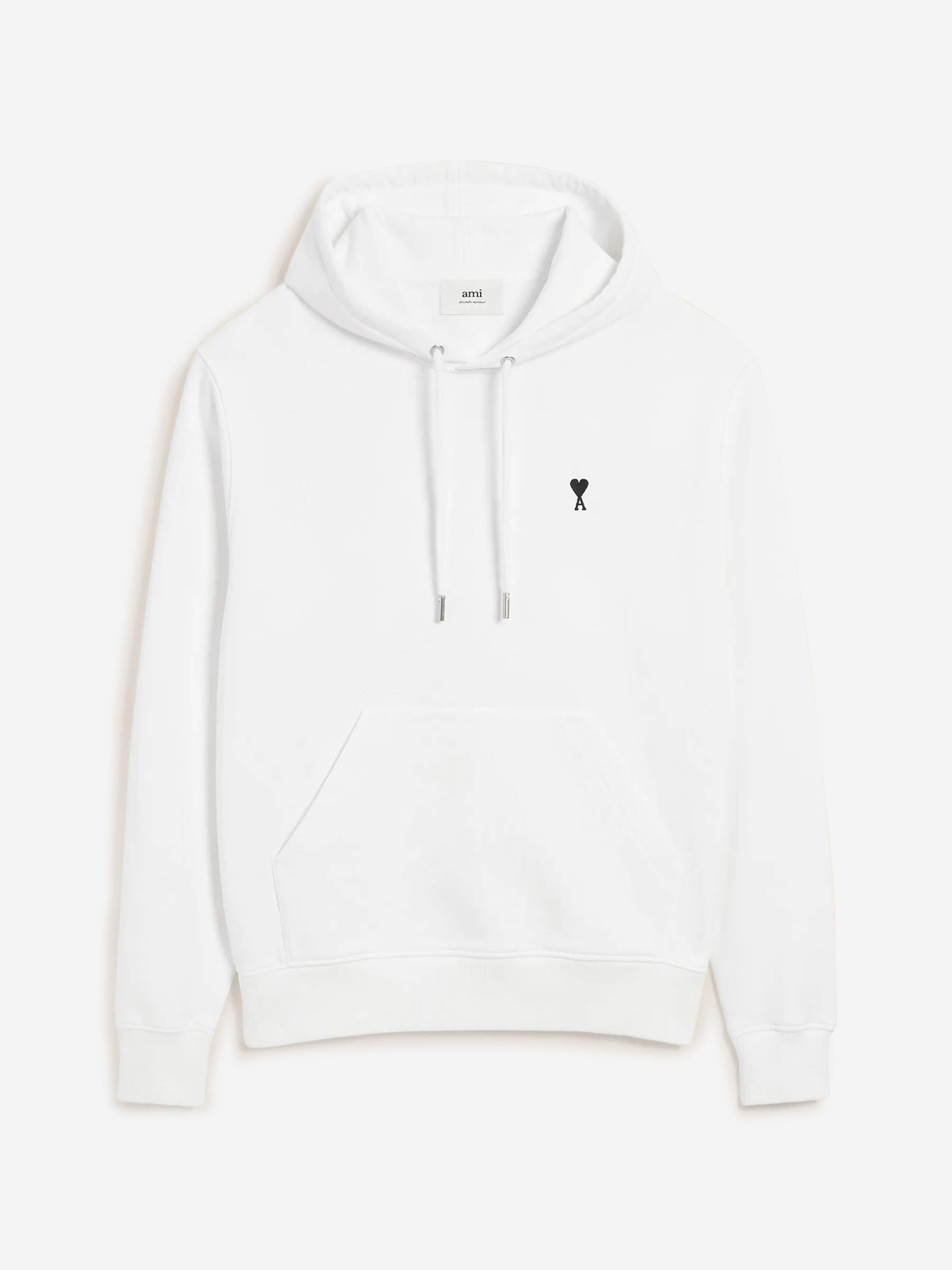 Outlet online Ami Paris Hombre Sudadera Capucha color Blanco sku 545-001947 03 - Foto 1