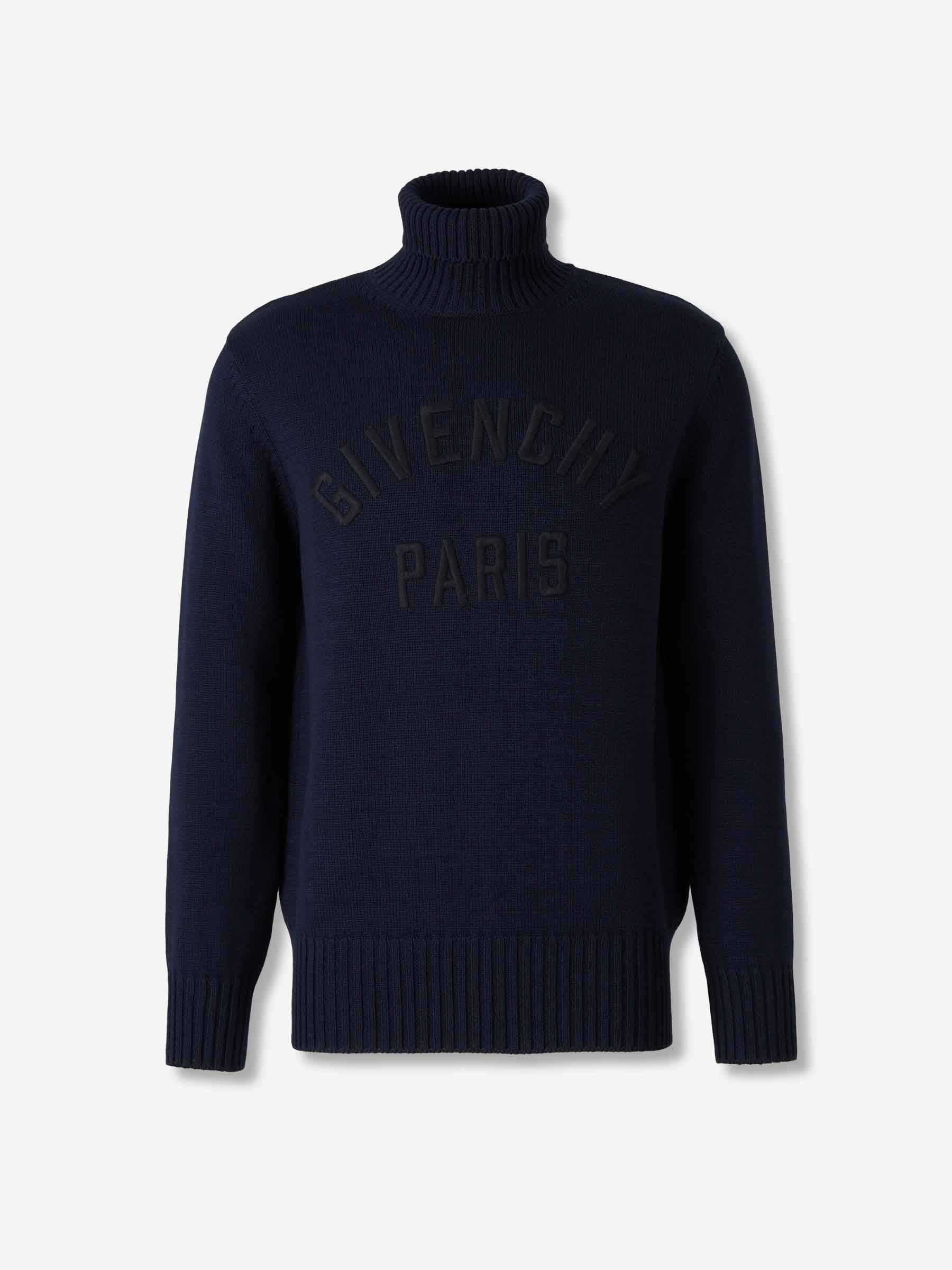 Outlet online Givenchy Hombre Jersey Cuello Alto color Azul Marino sku 545-001956 01 - Foto 1