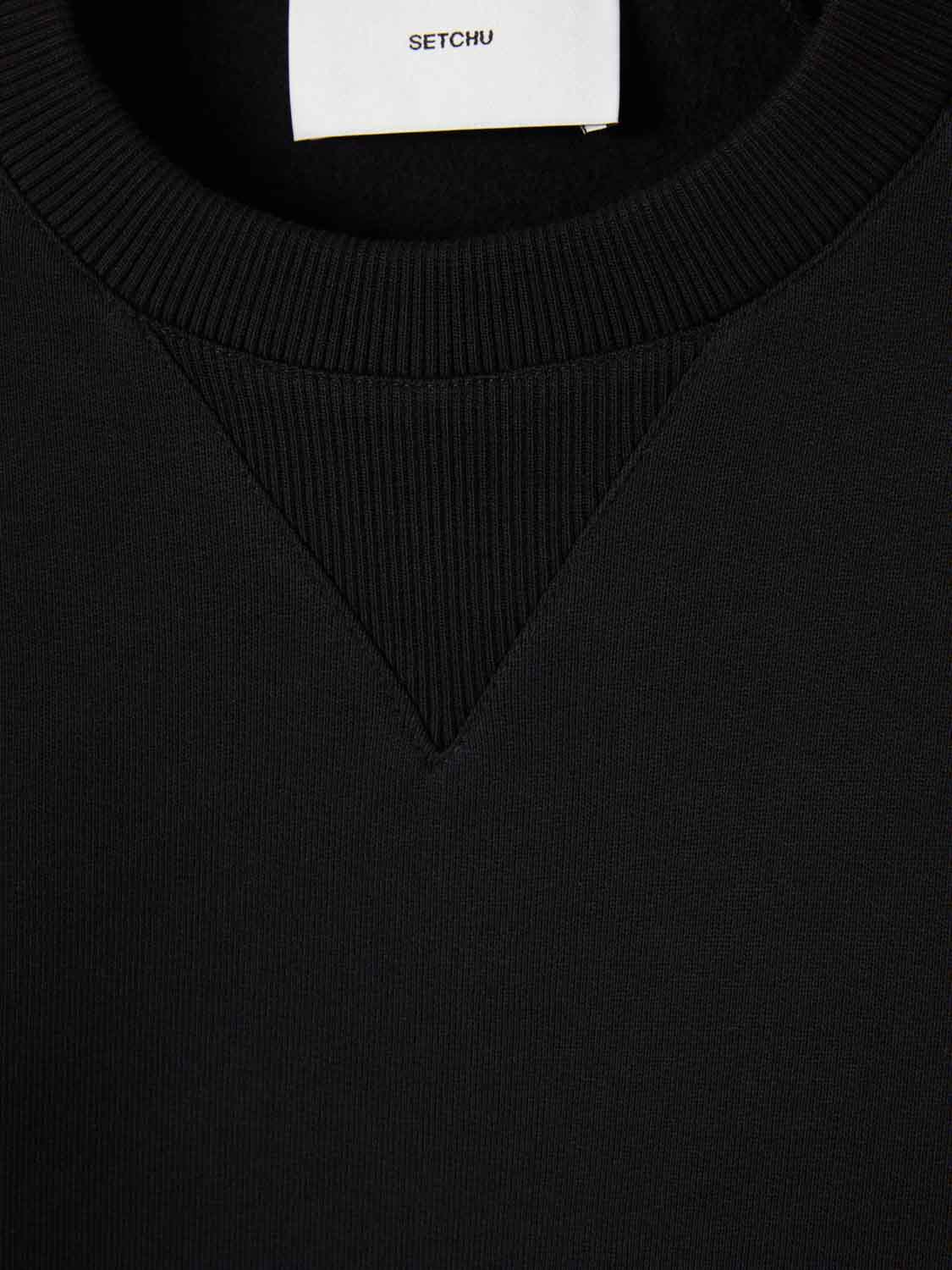 Outlet online Setchu Hombre Sudadera Cuello Redondo color Negro sku 545-001996 01 - Foto 4