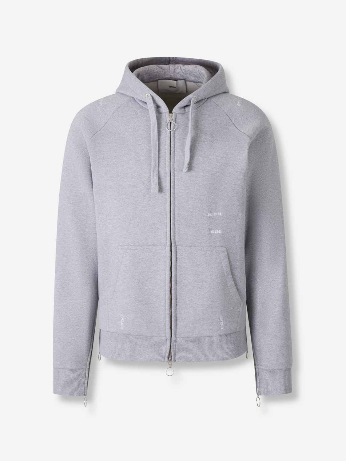 Outlet online Setchu Hombre Sudadera Capucha Cremallera color Gris Claro sku 545-001997 01 - Foto 1