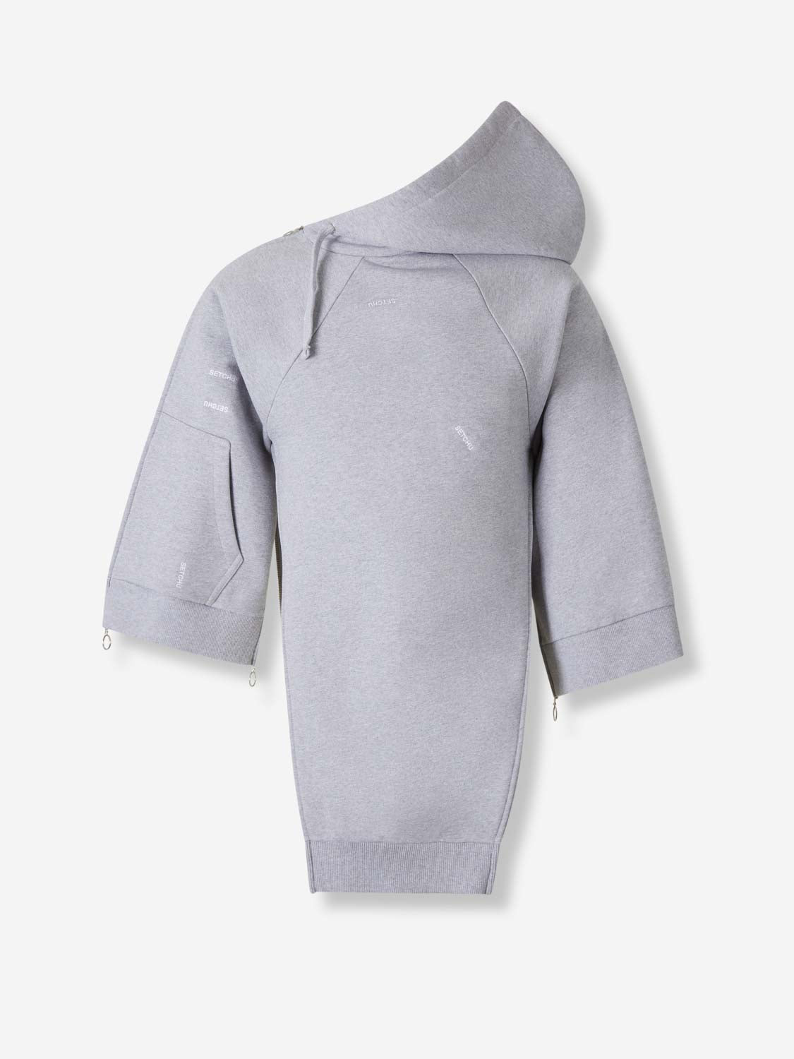 Outlet online Setchu Hombre Sudadera Capucha Cremallera color Gris Claro sku 545-001997 01 - Foto 2