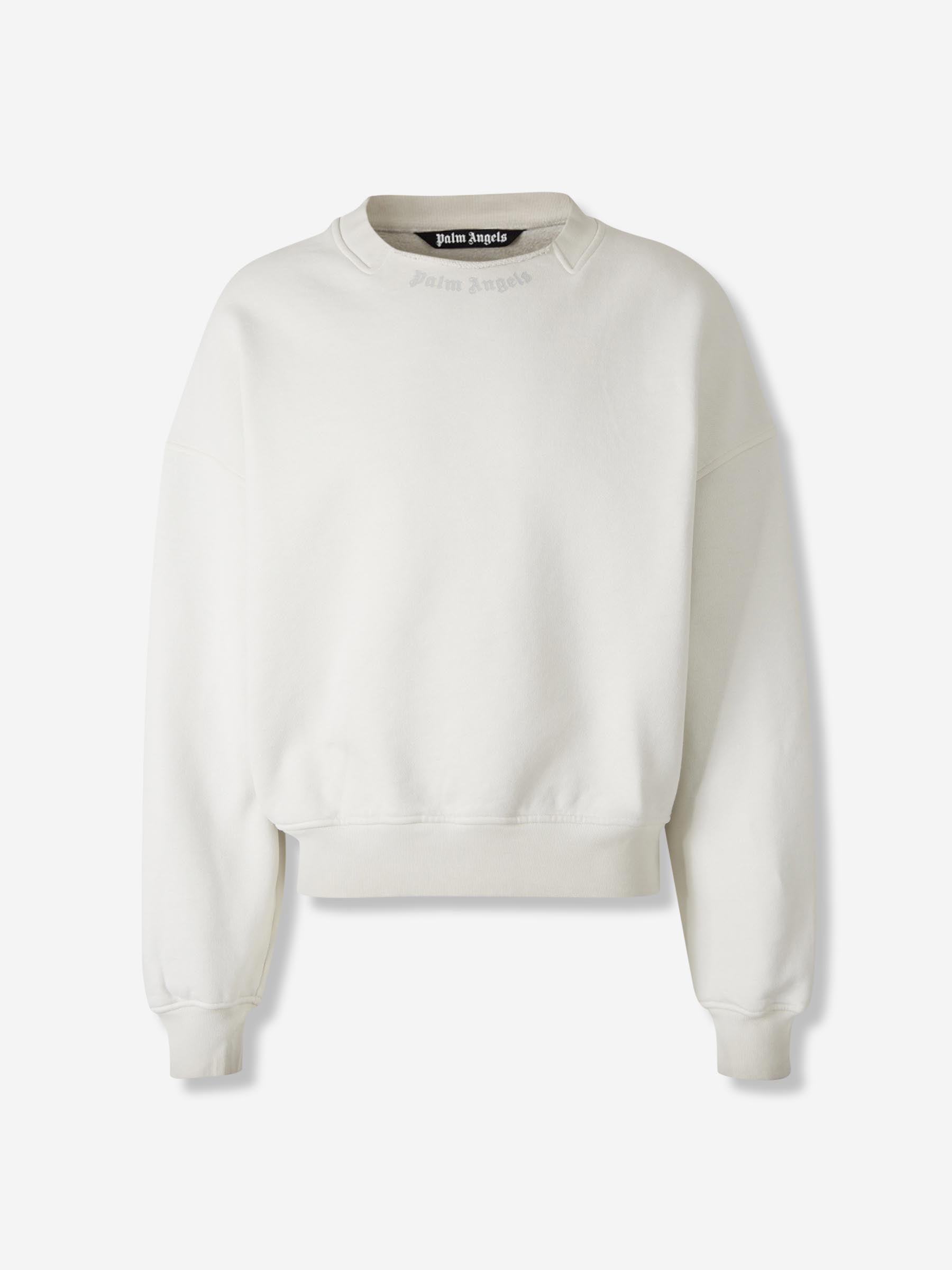 Outlet online Palm Angels Hombre Sudadera Cuello Redondo color Blanco sku 545-001999 01 - Foto 1