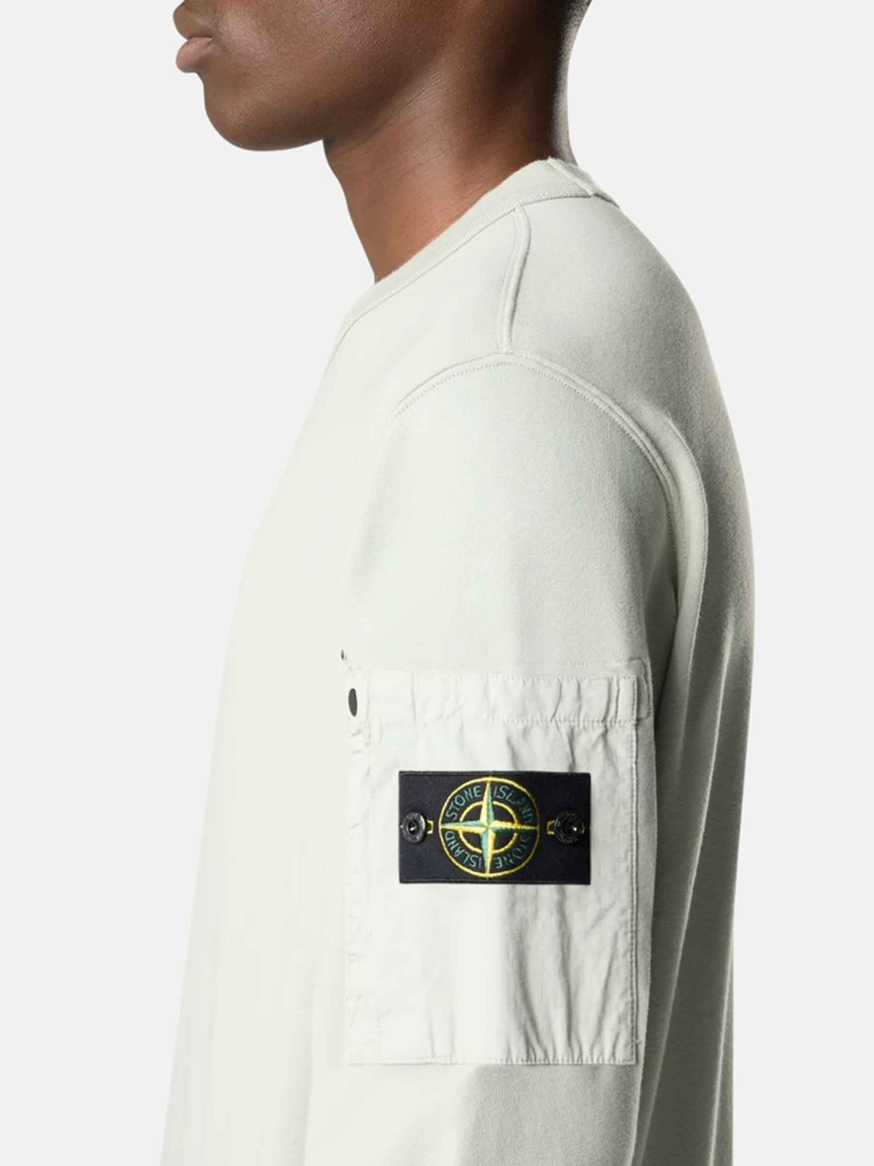 Outlet online Stone Island Hombre Sudadera Cuello Redondo color Verde Menta sku 545-002039 01 - Foto 4