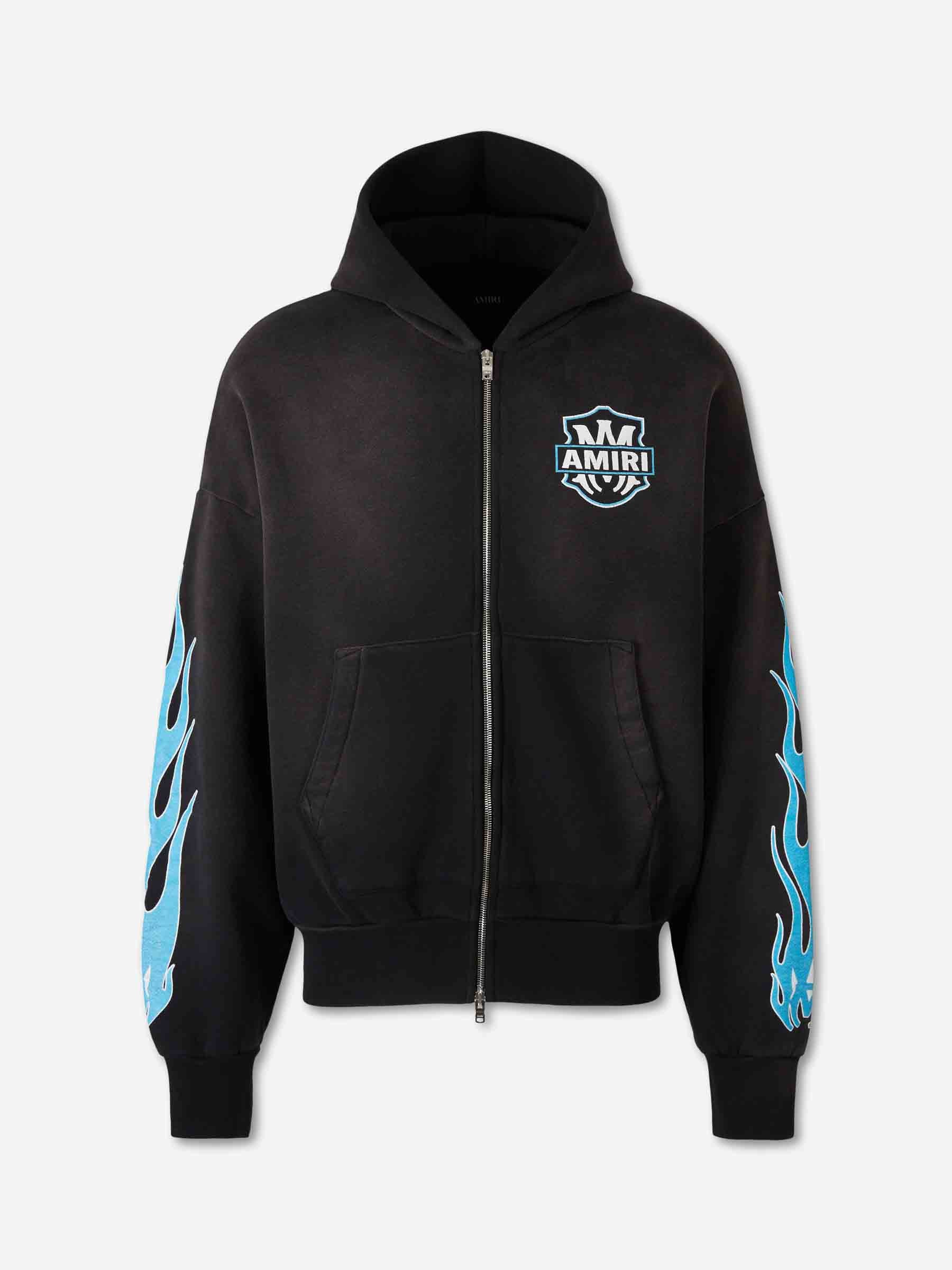 Outlet online Amiri Hombre Sudadera Capucha Cremallera color Negro sku 545-002044 01 - Foto 1
