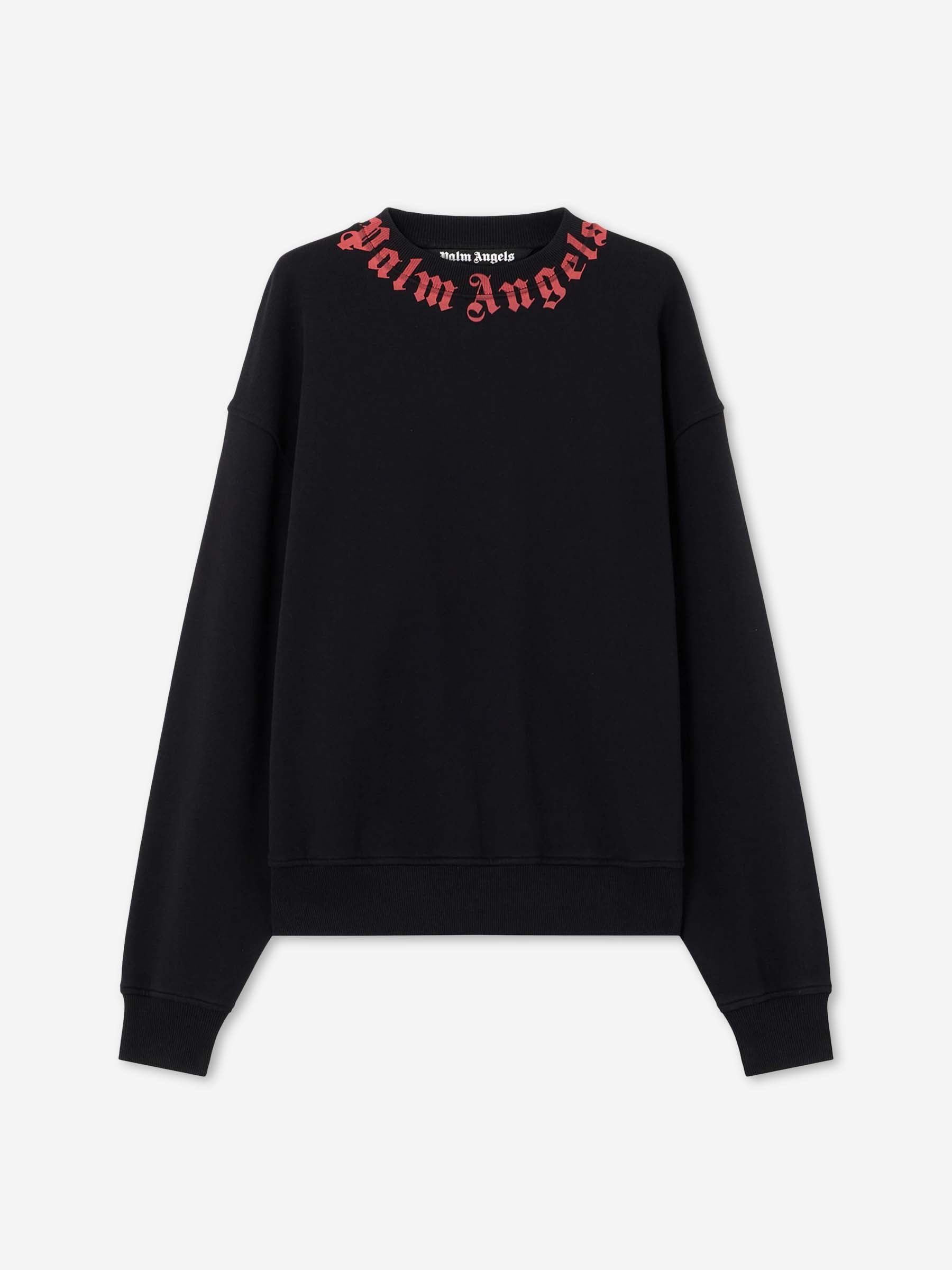 Outlet online Palm Angels Hombre Sudadera Cuello Estampado color Negro sku 545-002076 02 - Foto 1