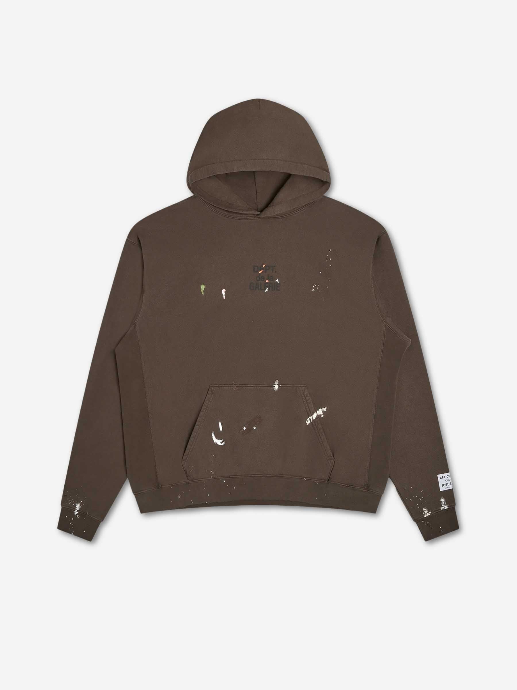 Outlet online Gallery Dept. Hombre Sudadera Capucha Logo color Marrón Oscuro sku 545-002080 01 - Foto 1