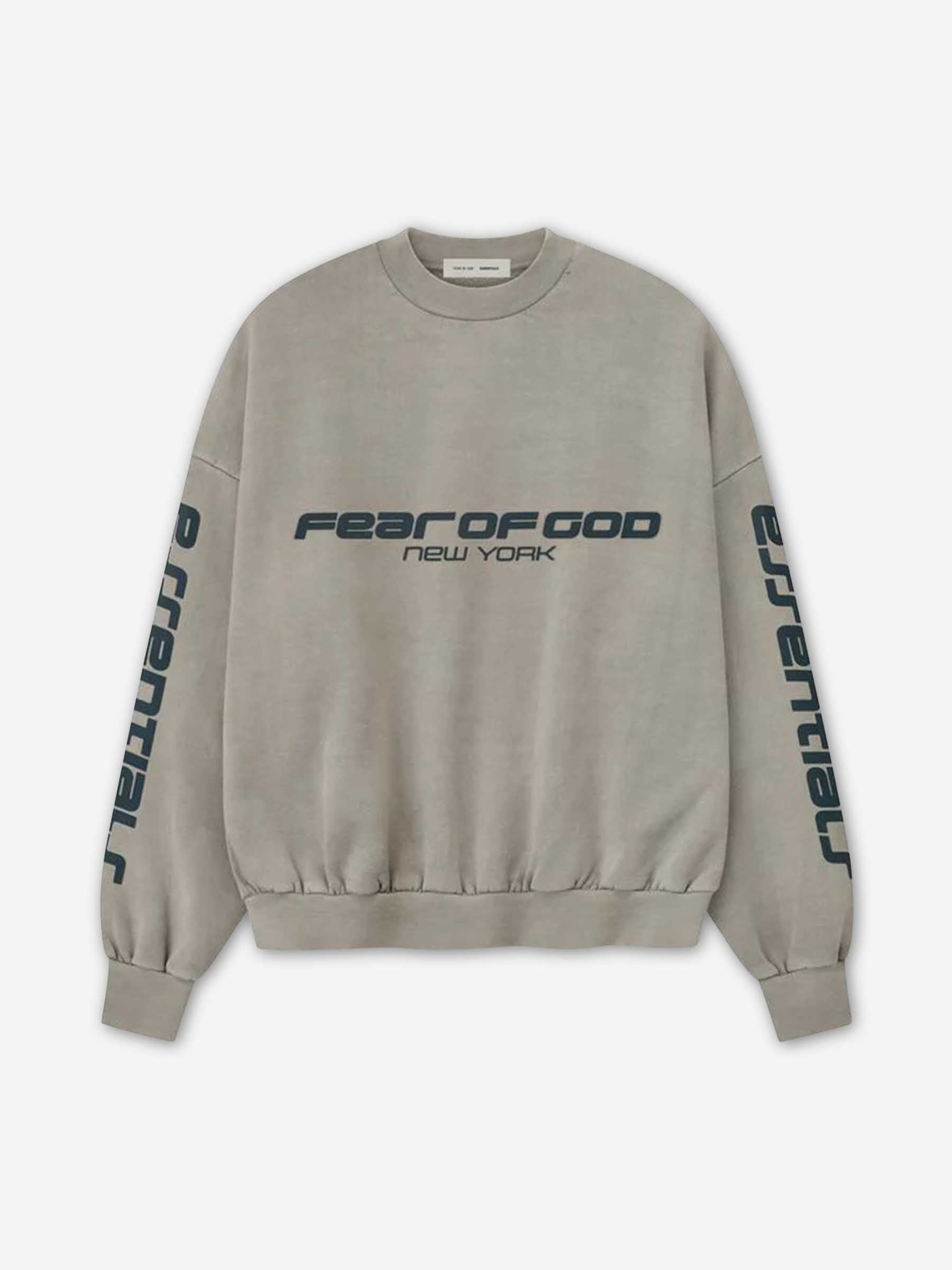Outlet online Fear of God Essentials Hombre Sudadera Cuello Redondo color Gris sku 545-002100 01 - Foto 1
