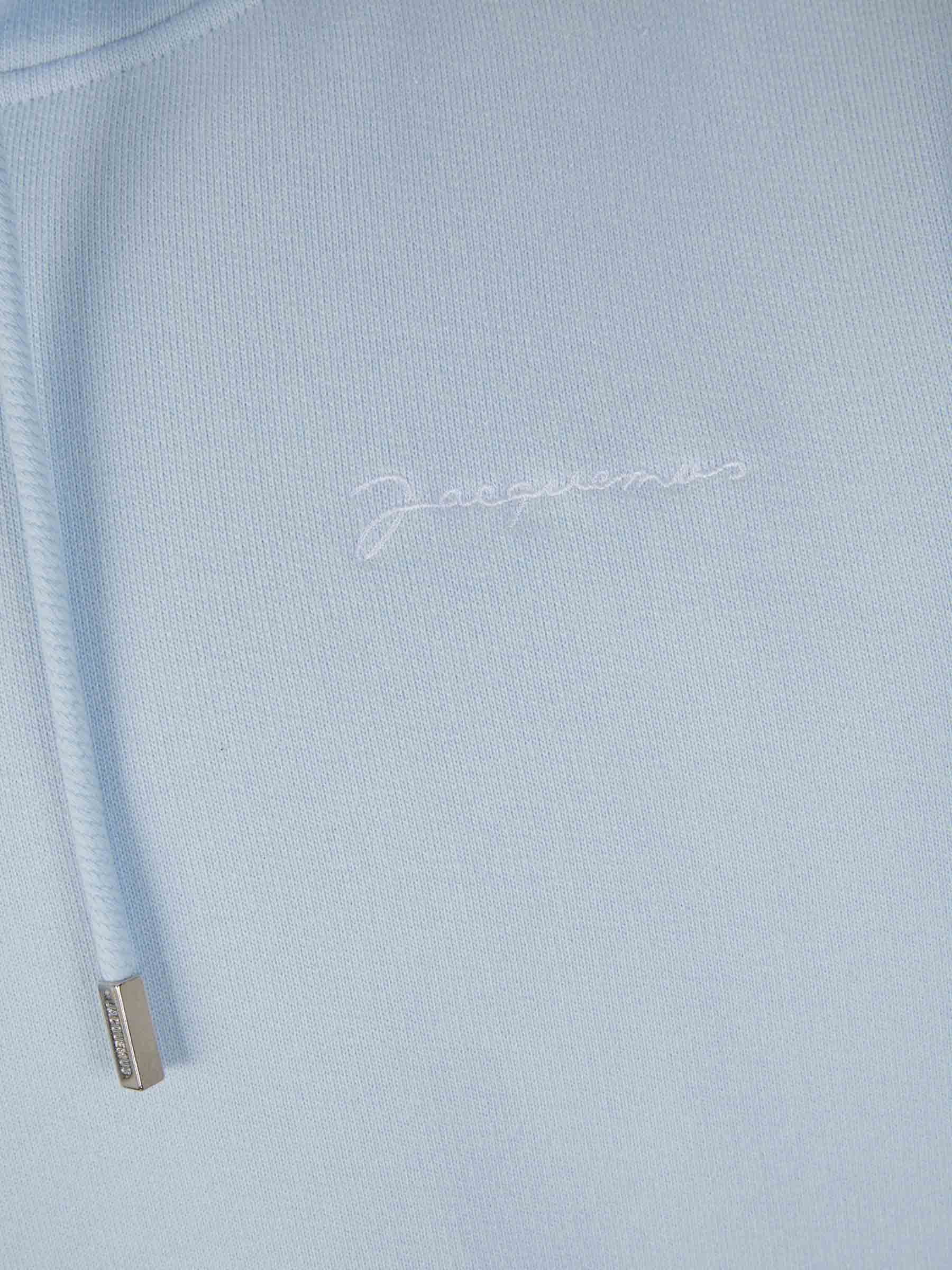 Outlet online Jacquemus Hombre Sudadera Capucha Algodón color Azul Cielo sku 545-001562 01 - Foto 4