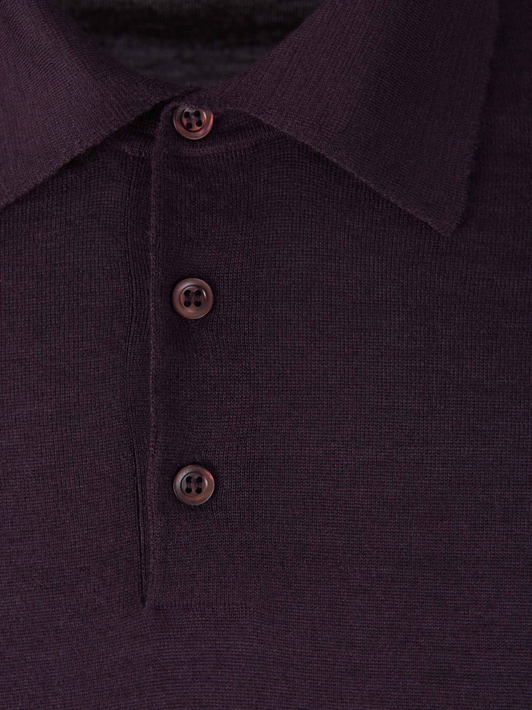 Outlet online Santa Eulalia Hombre Polo Cashmere Y Seda color Burdeos sku 551-000298 04 - Foto 3