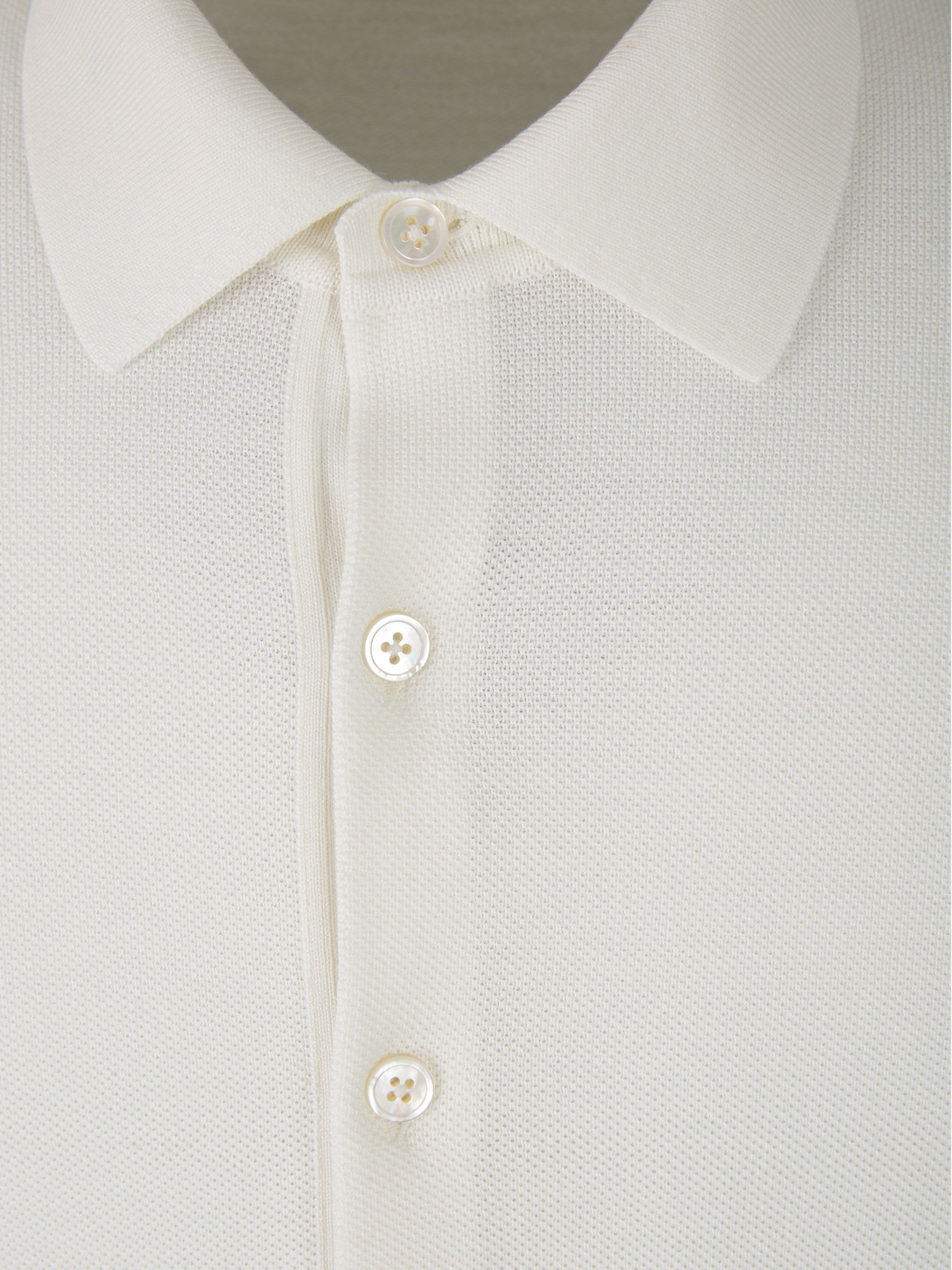 Outlet online Tom Ford Hombre Polo Seda Y Algodón color Crema sku 551-000329 02 - Foto 7