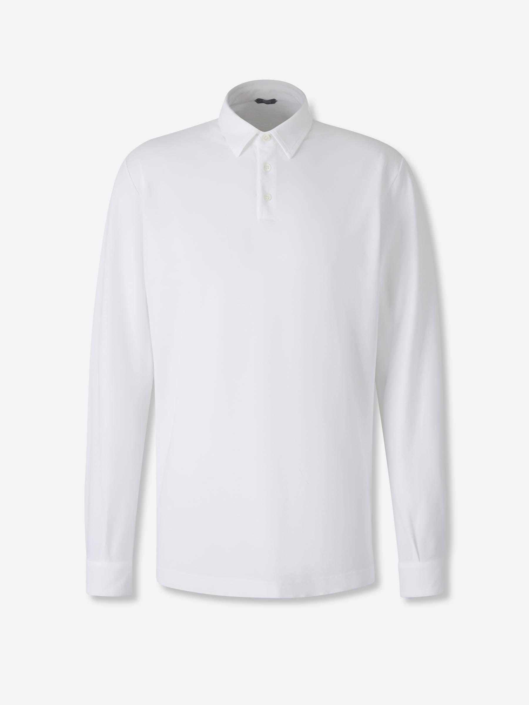 Zanone Hombre Barcelona Polo Liso Algodón color Blanco sku 551-000332 01 - Foto 1