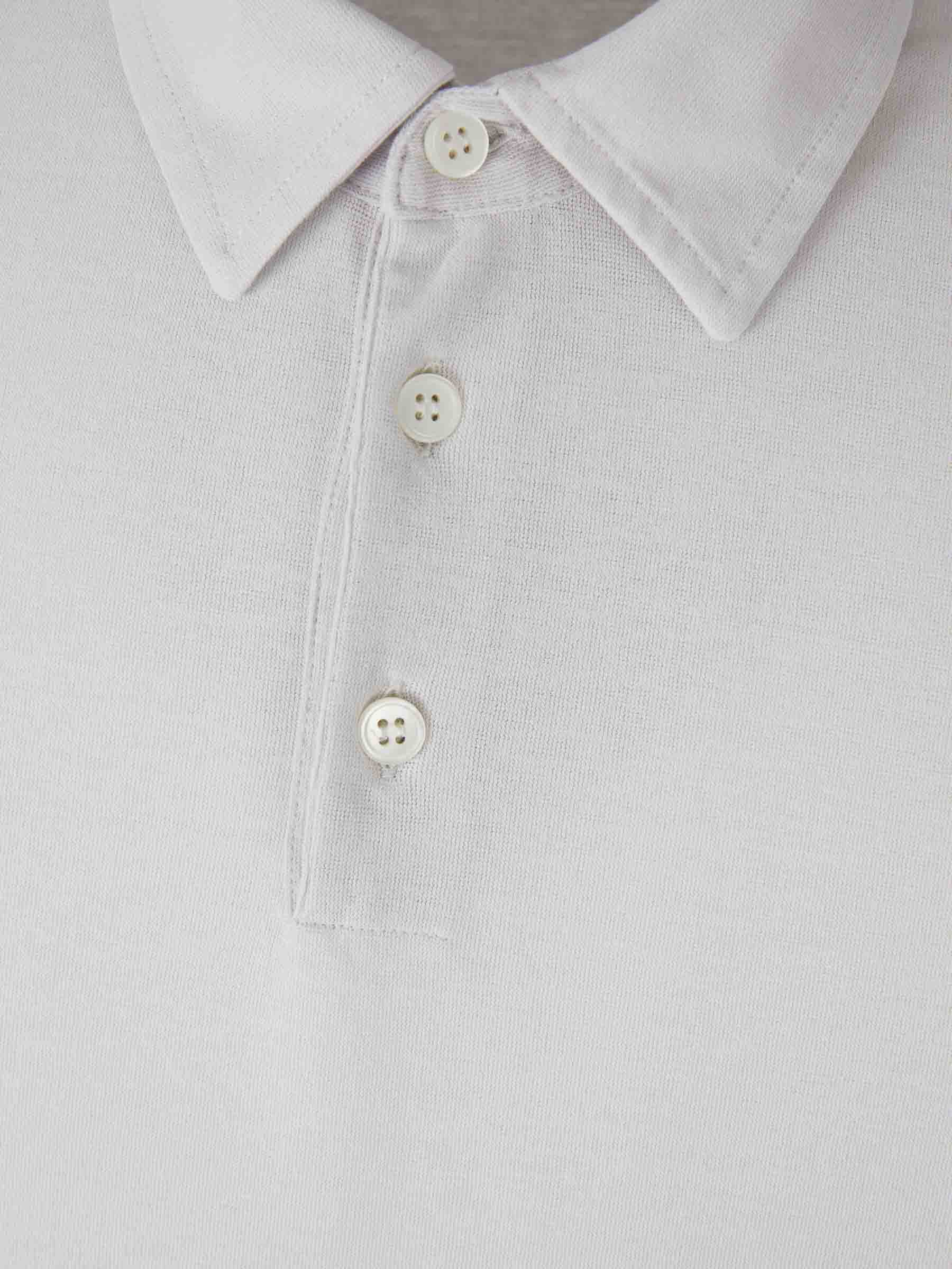 Outlet online Zanone Hombre Polo Liso Algodón color Marfil sku 551-000332 06 - Foto 3