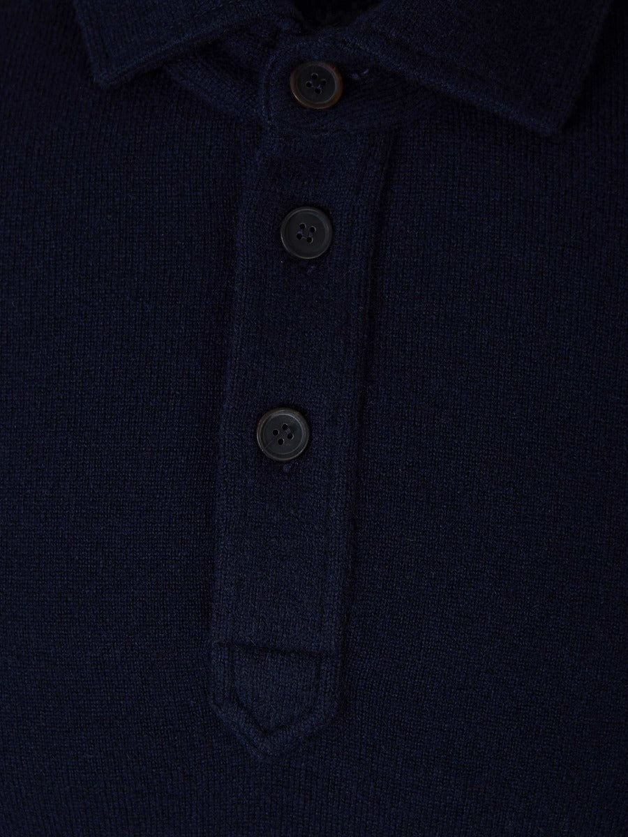 Outlet online Santa Eulalia Hombre Polo Cashmere Manga Larga color Azul Marino sku 551-000359 01 - Foto 3