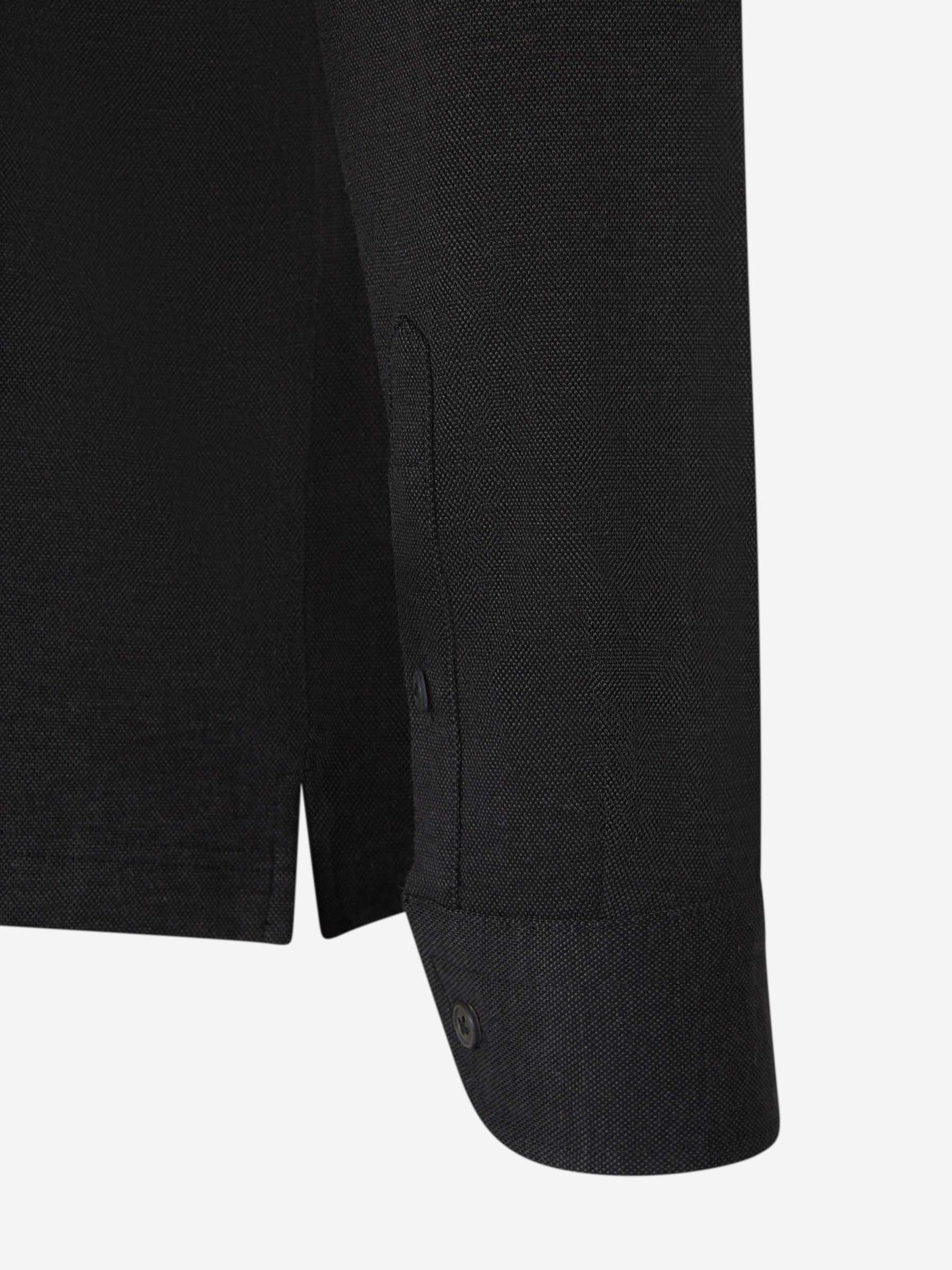 Outlet online Gran Sasso Hombre Polo Piqué Lana color Azul Noche sku 551-000380 02 - Foto 5