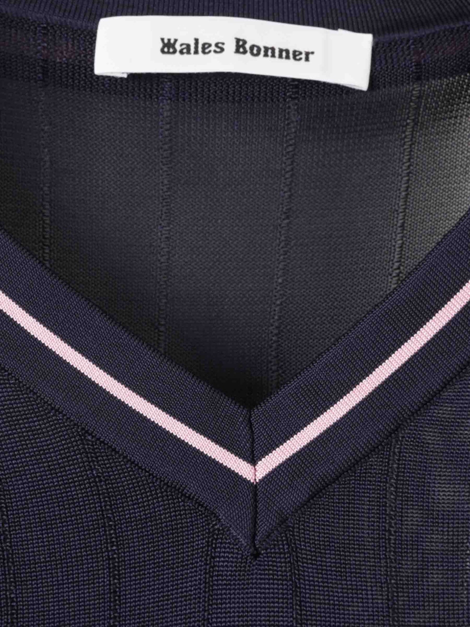 Wales Bonner Hombre Barcelona Camiseta Polo Roots color Azul Marino sku 551-000384 01 - Foto 3