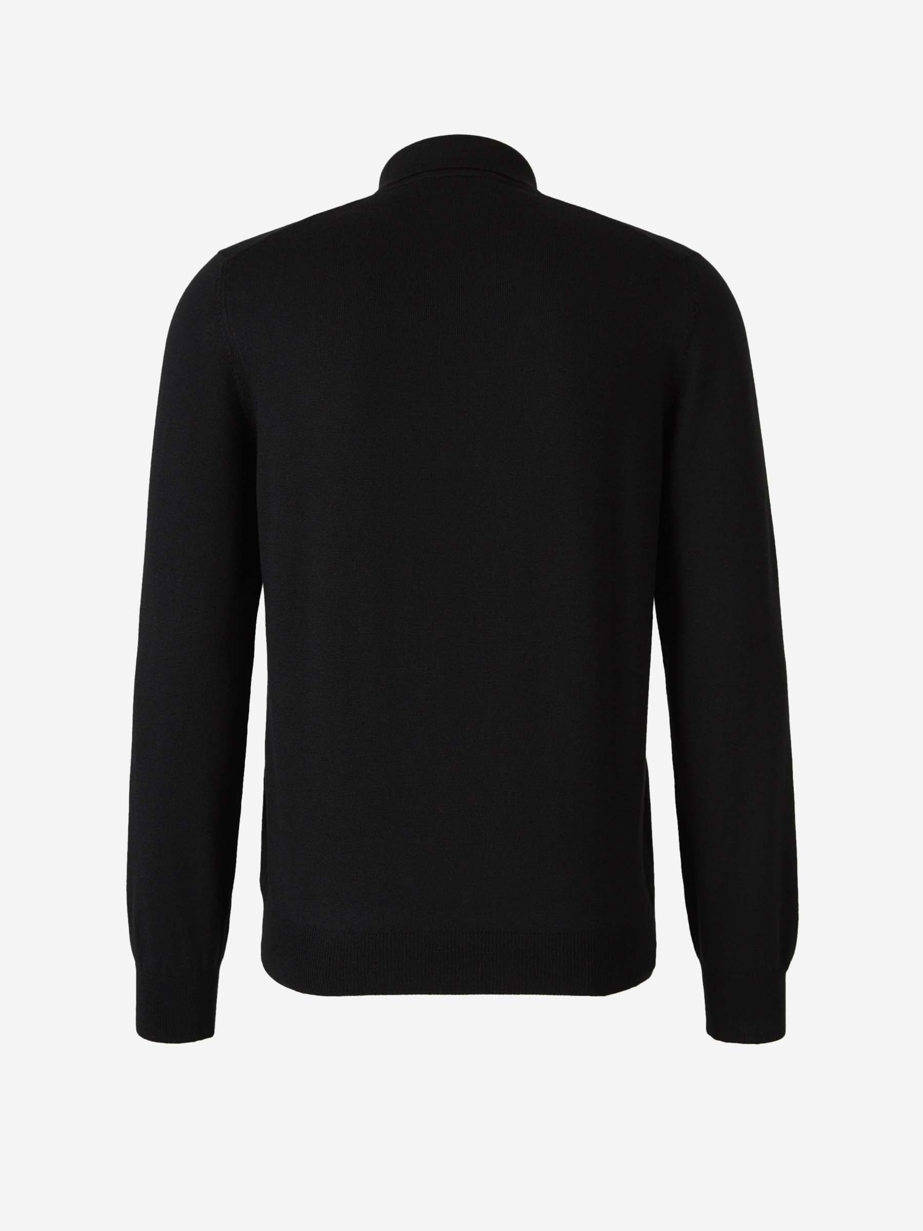 Outlet online Gran Sasso Hombre Polo Manga Larga color Negro sku 551-000385 01 - Foto 2