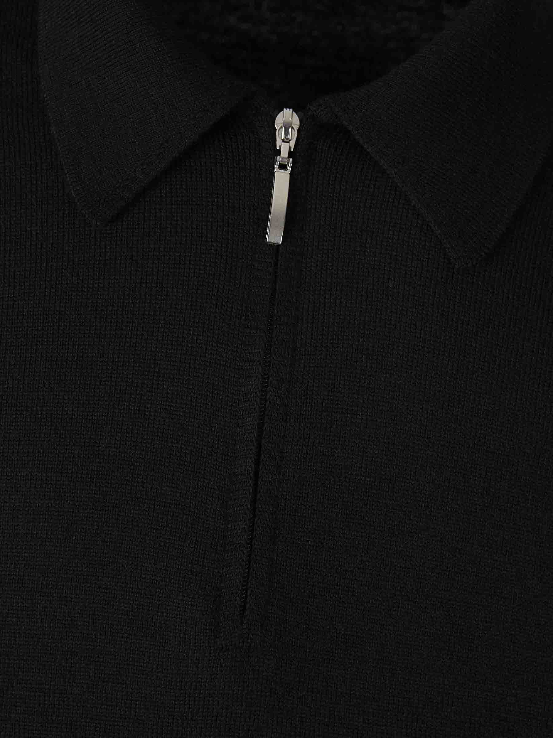 Outlet online Gran Sasso Hombre Polo Manga Larga color Negro sku 551-000385 01 - Foto 3