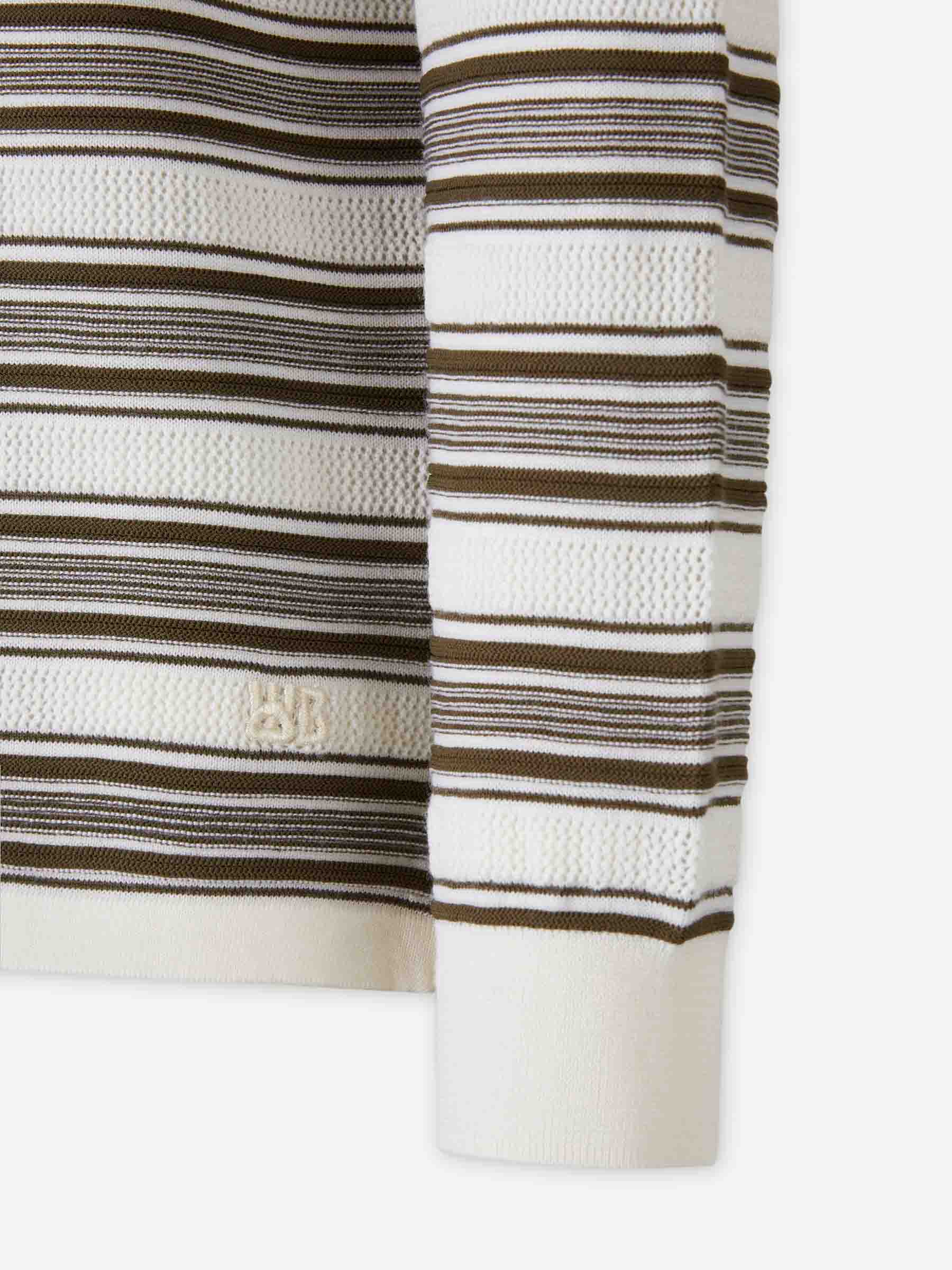 Outlet online Wales Bonner Hombre Polo Punto Lana color Beige sku 551-000394 01 - Foto 4