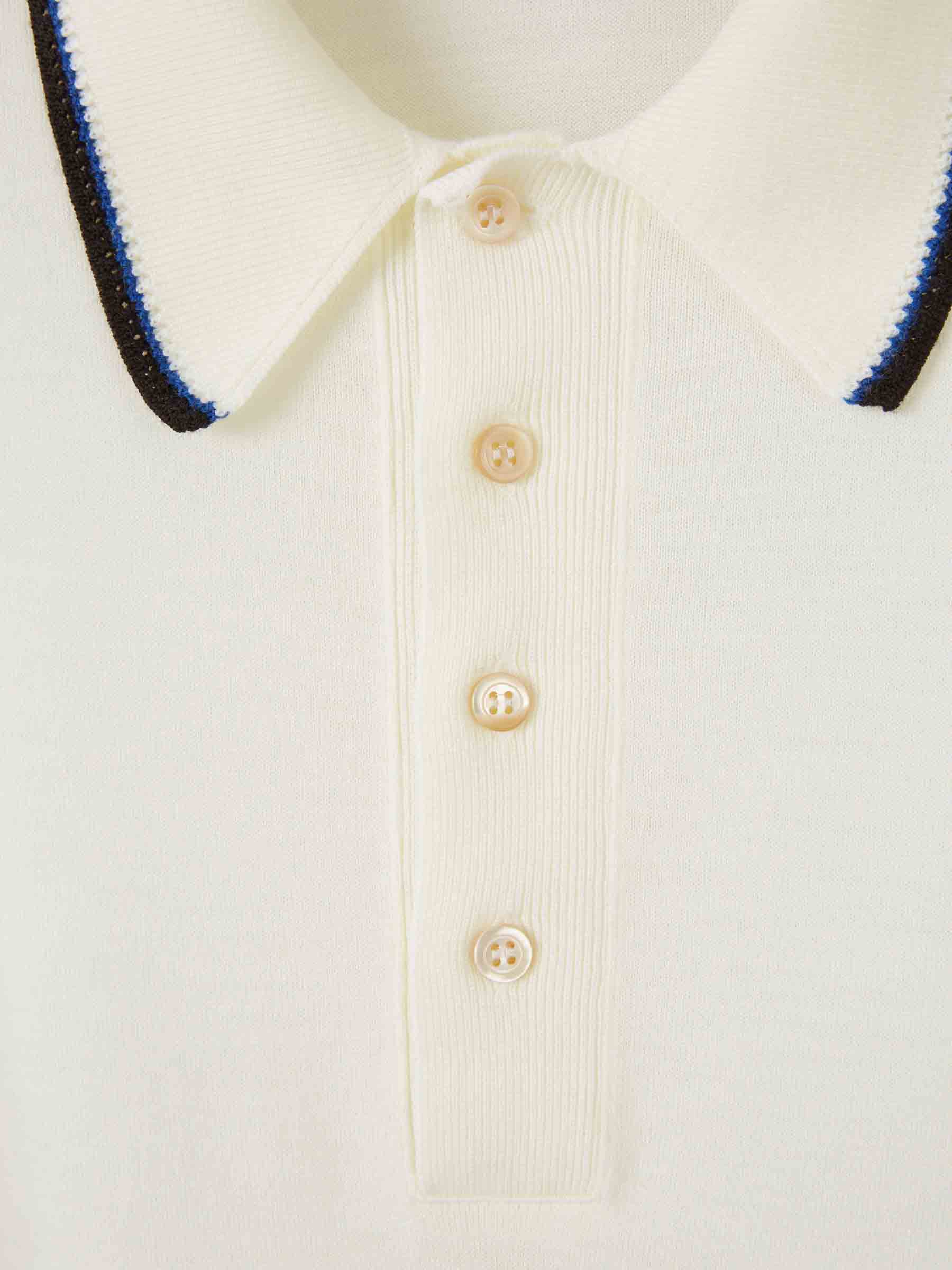 Wales Bonner Hombre Barcelona Polo Manga Larga color Crema sku 551-000408 01 - Foto 3