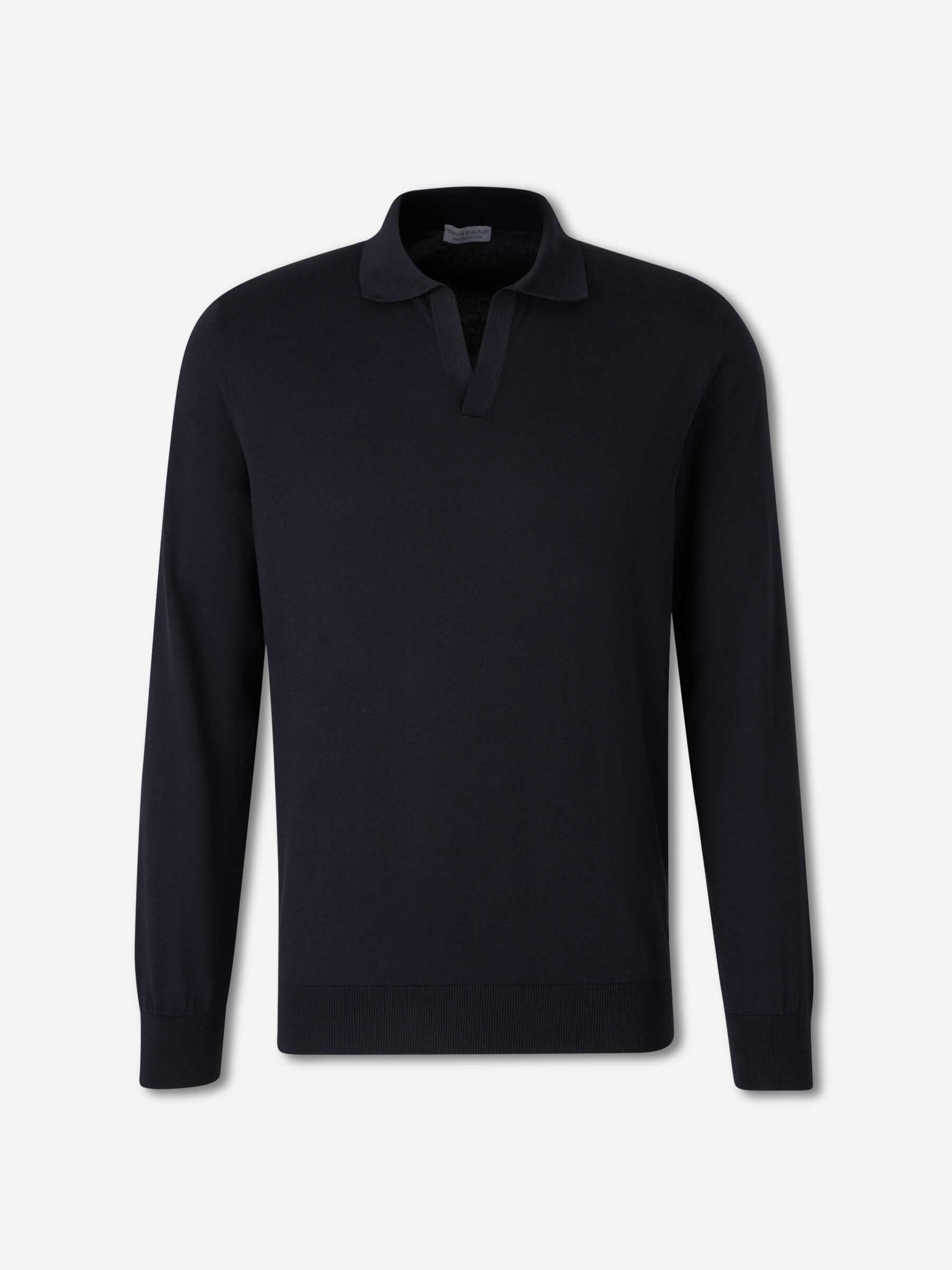 Outlet online Santa Eulalia Hombre Jersey Cuello Polo color Azul Noche sku 551-000413 02 - Foto 1