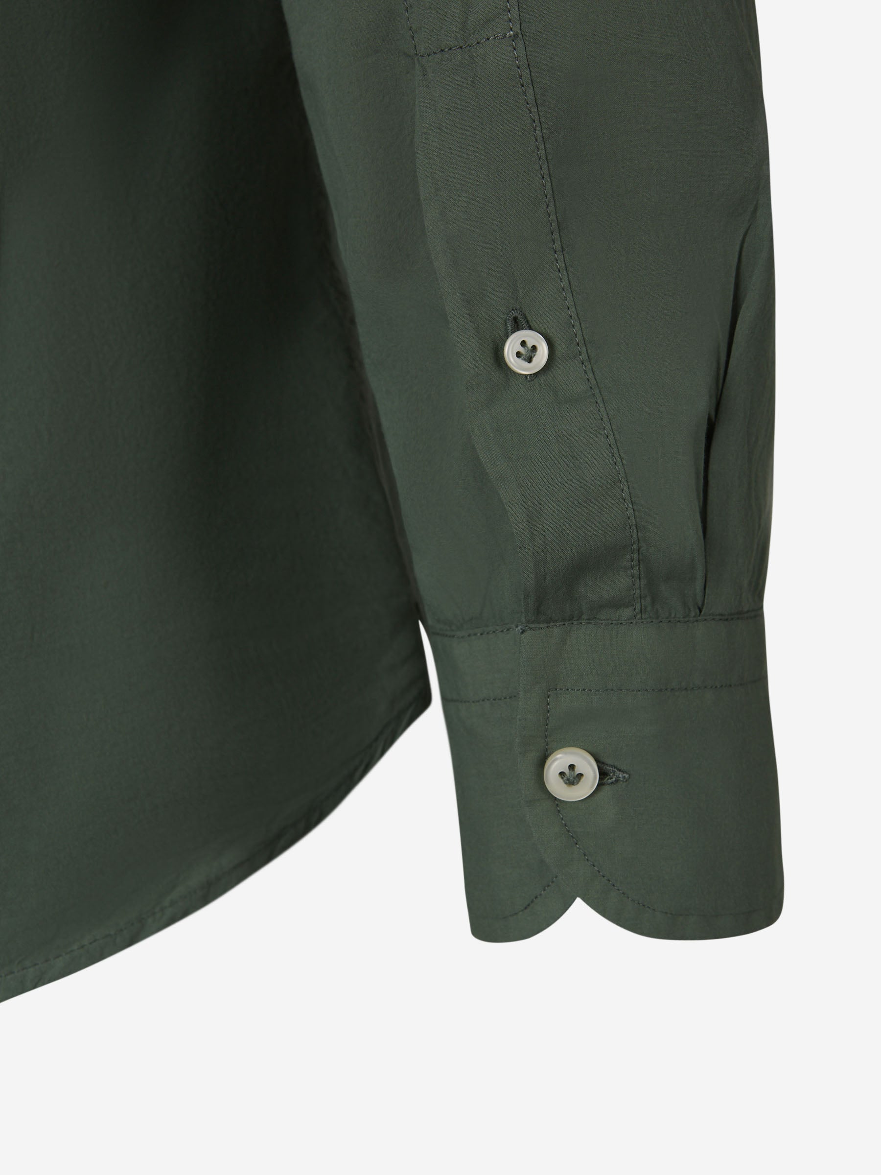 Outlet online Santa Eulalia Hombre Camisa Formal Algodón color Verde Oscuro sku 531-006251 04 - Foto 4
