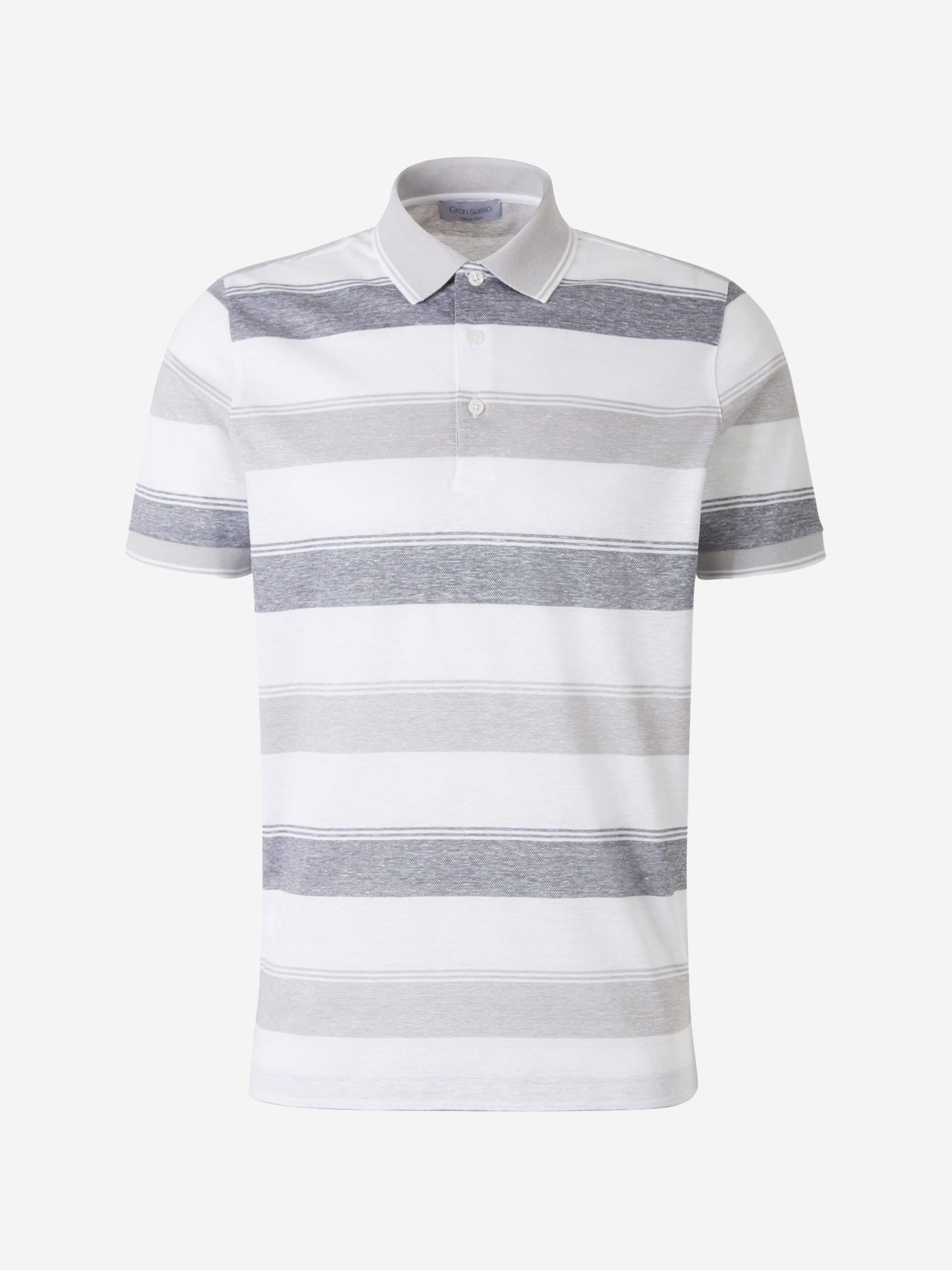 Outlet online Gran Sasso Hombre Polo Rayas color Azul Denim sku 552-001138 03 - Foto 2
