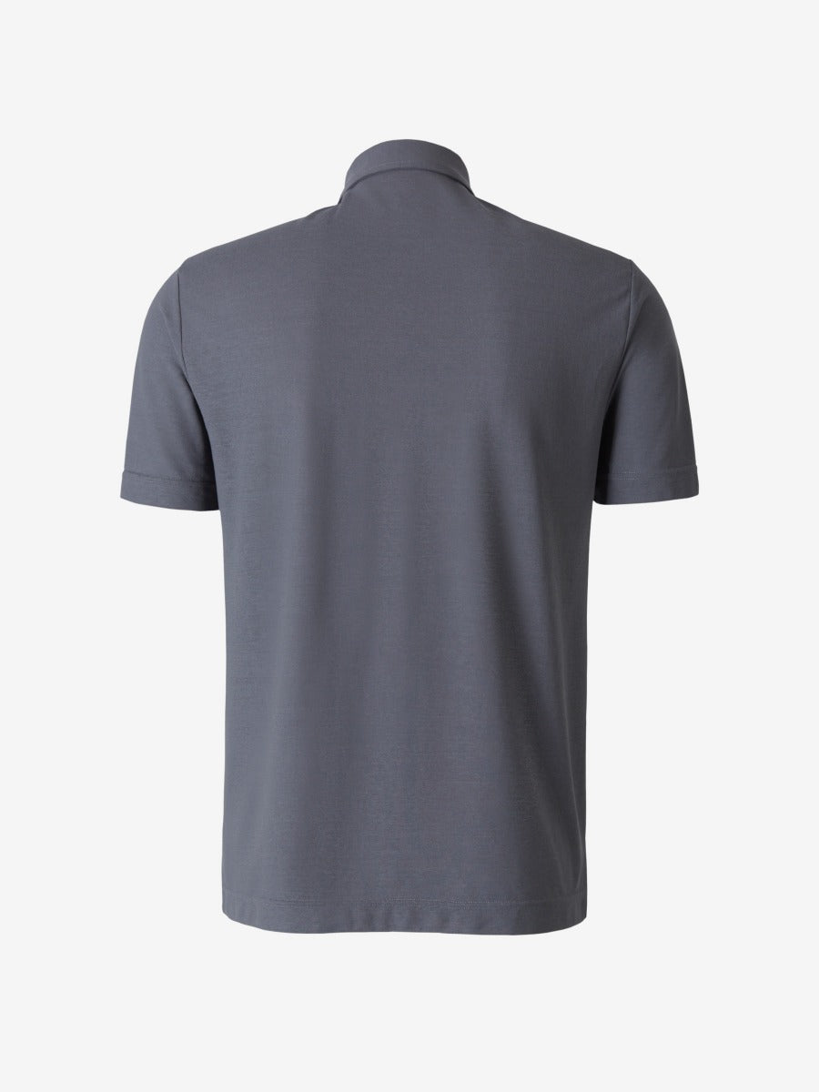 Outlet online Zanone Hombre Polo Liso Algodón color Azul Cobalto sku 552-001311 04 - Foto 12