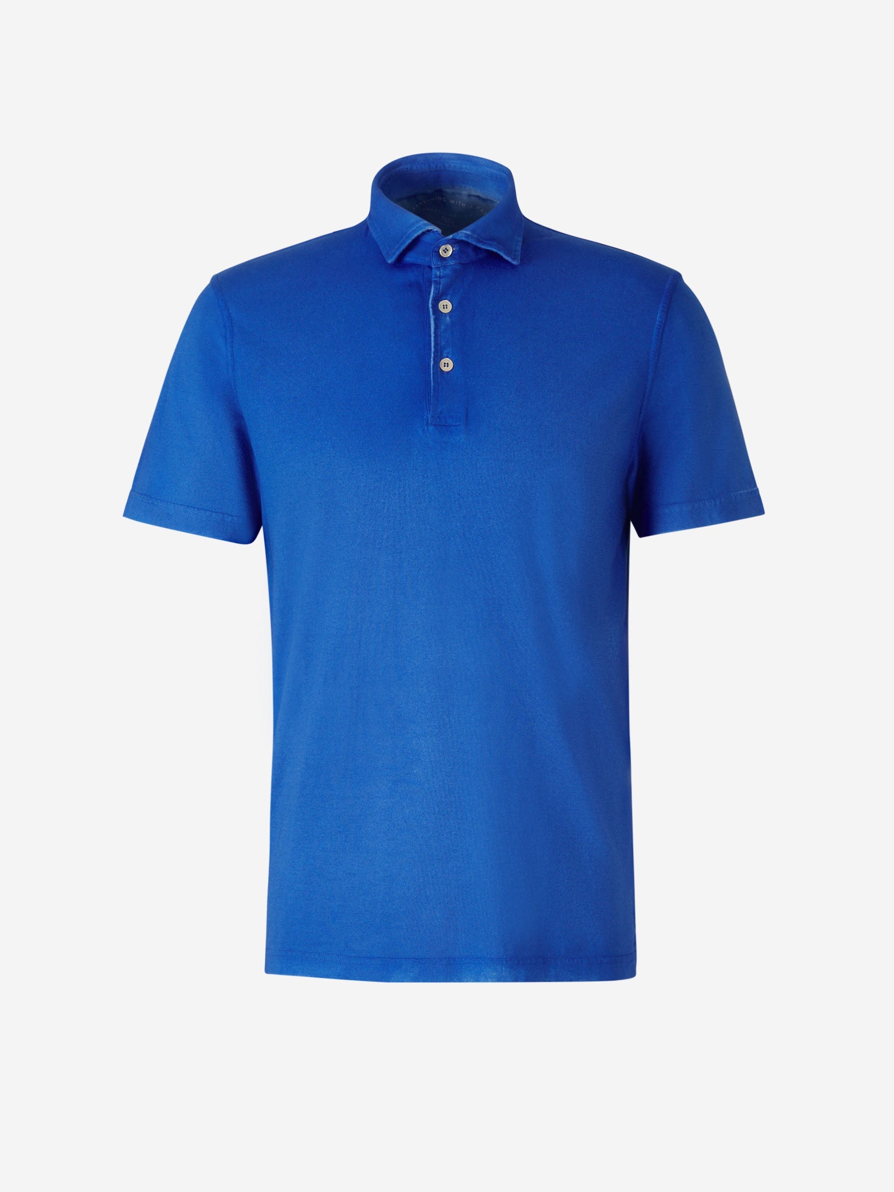 Outlet online Fedeli Hombre Polo Algodón color Azul Cobalto sku 552-001327 02 - Foto 3