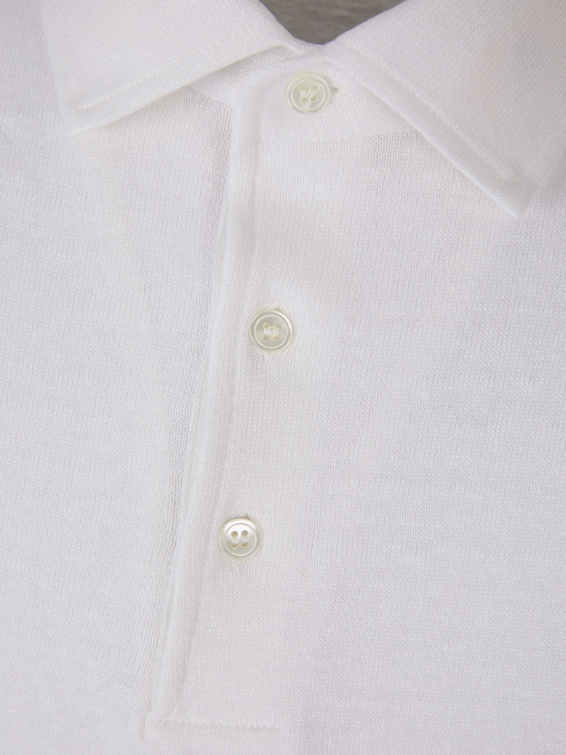 Outlet online Santa Eulalia Hombre Polo Lino Y Algodón color Blanco sku 552-001331 01 - Foto 3