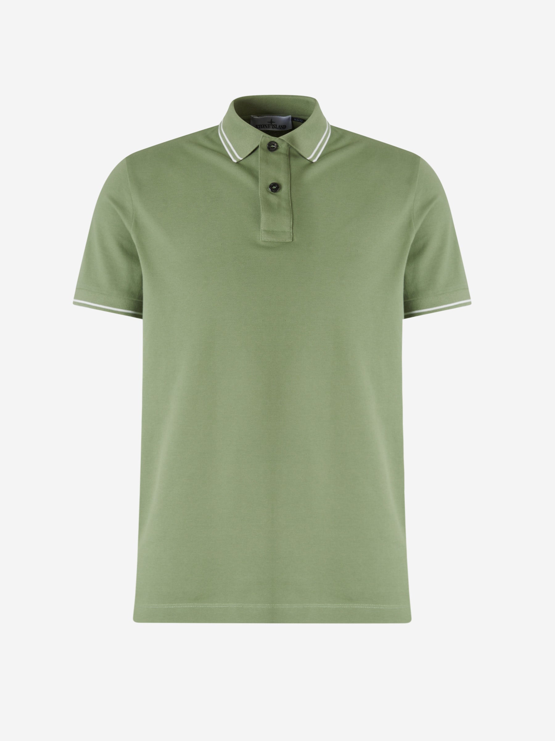 Outlet online Stone Island Hombre Polo Piqué Detalle Rayas color Blanco sku 552-001357 02 - Foto 13