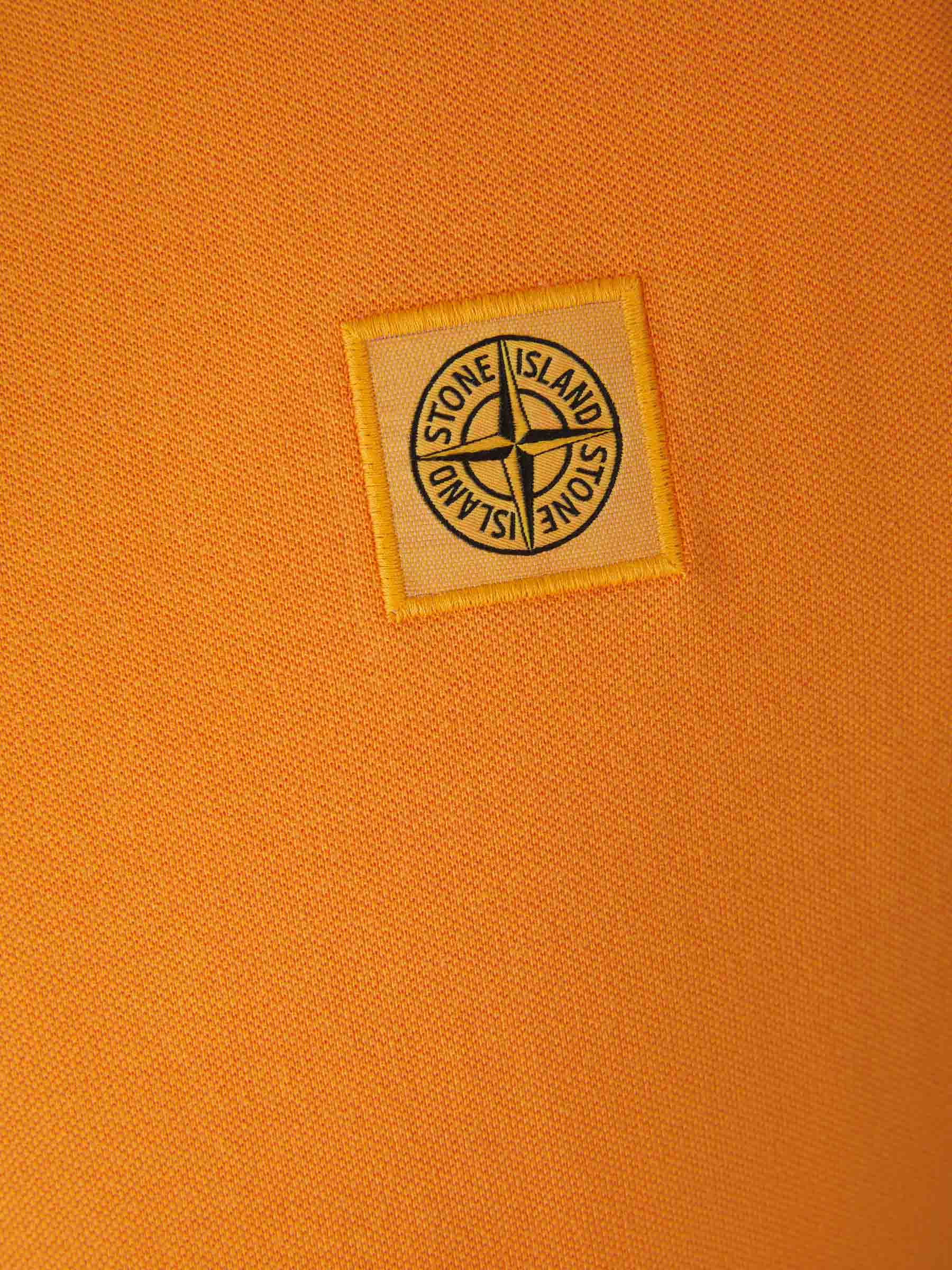 Outlet online Stone Island Hombre Polo Piqué Liso color Naranja sku 552-001358 02 - Foto 5
