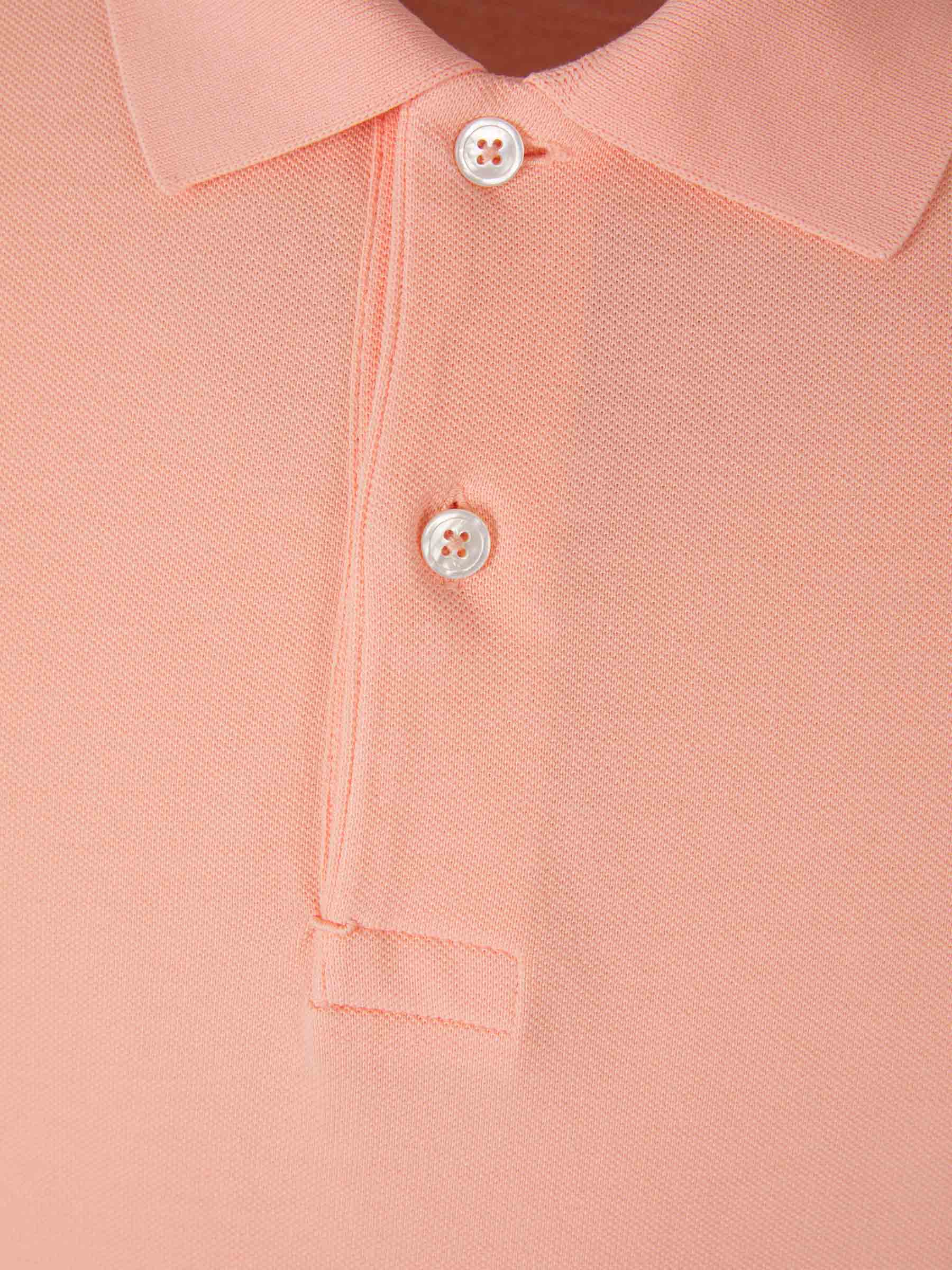 Outlet online Tom Ford Hombre Polo Tenis Piqué color Rosa sku 552-001380 03 - Foto 2