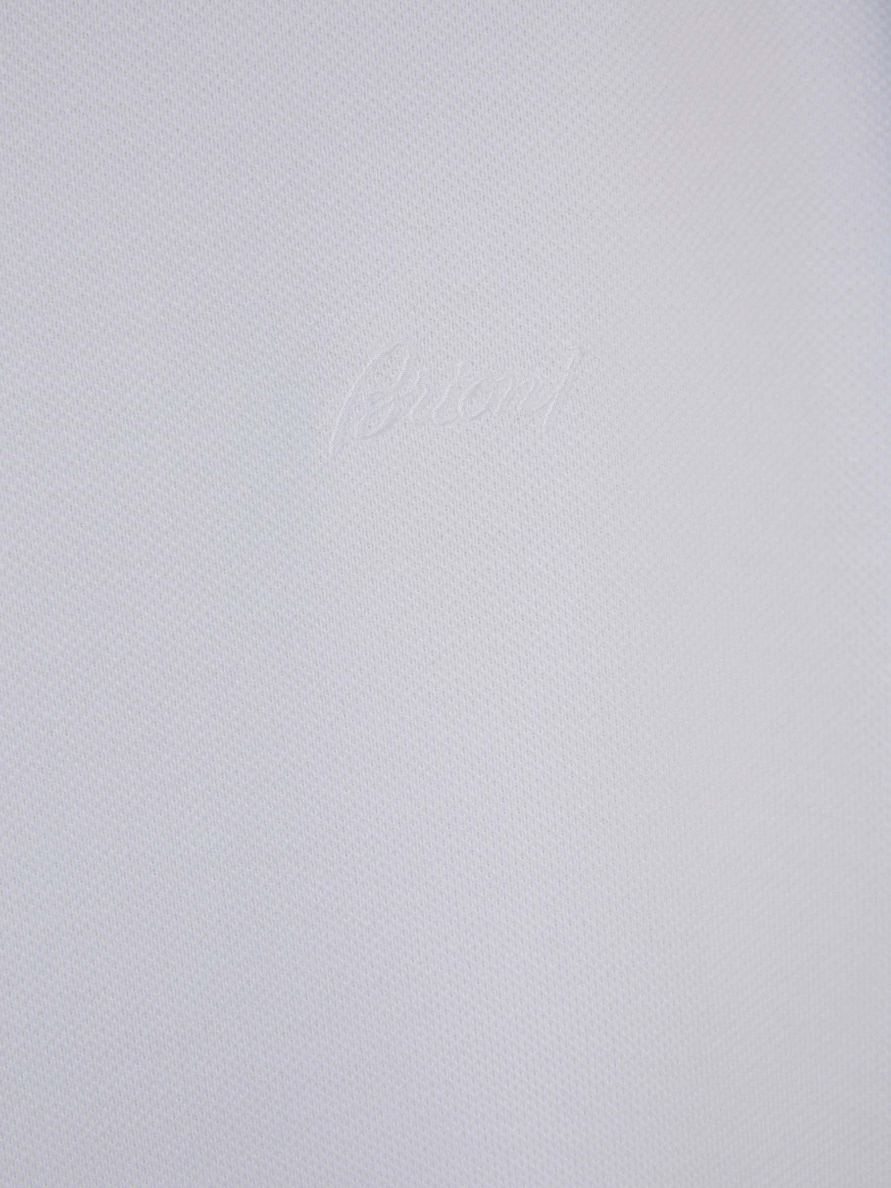 Outlet online Brioni Hombre Polo Piquet Algodón color Blanco sku 552-001449 02 - Foto 8
