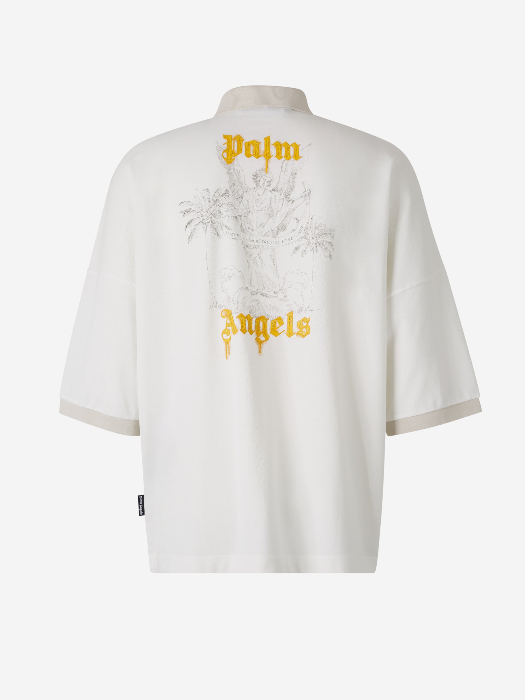 Outlet online Palm Angels Hombre Polo Angel Pencil color Marfil sku 552-001519 01 - Foto 2