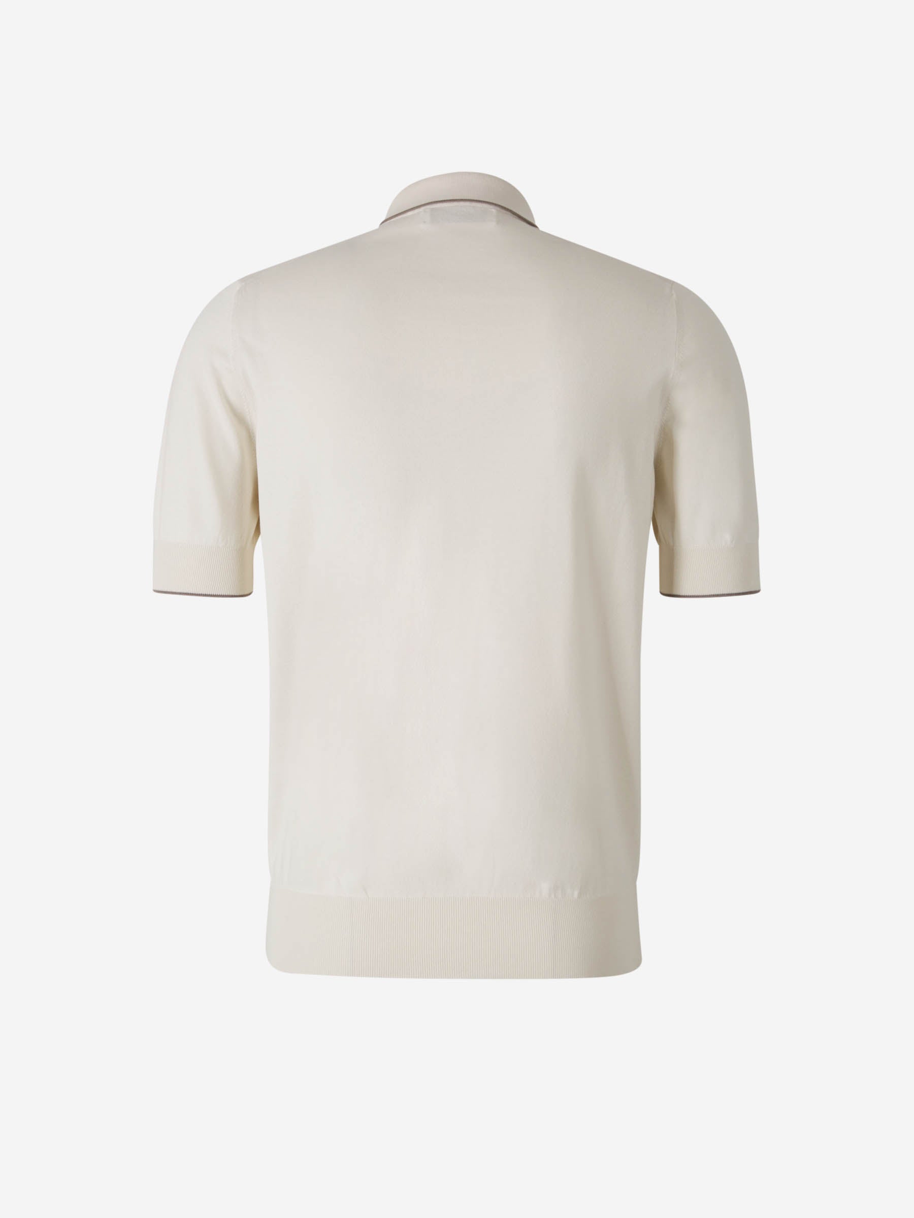 Outlet online Brunello Cucinelli Hombre Polo Bolsillo Algodón color Crema sku 552-001533 01 - Foto 2