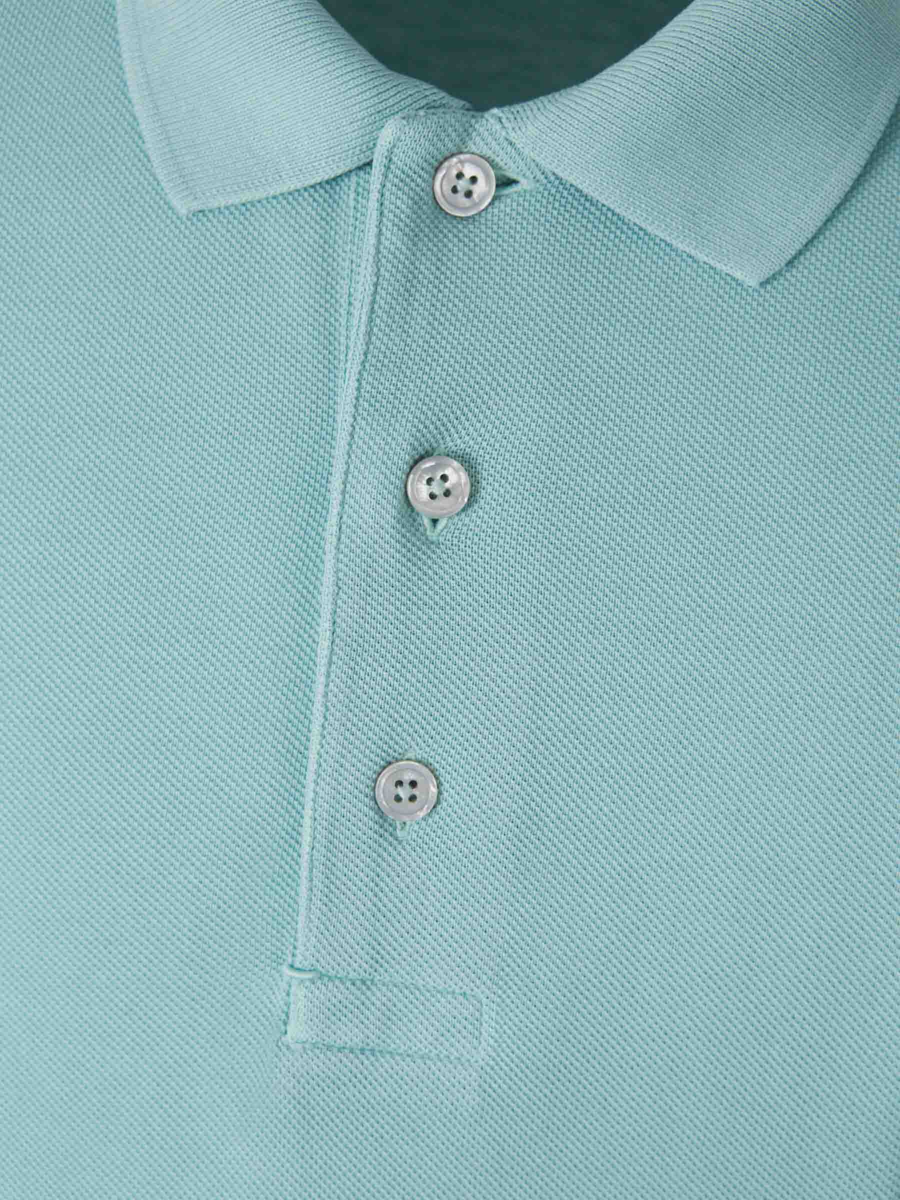 Outlet online Tom Ford Hombre Polo Liso Lyocell color Azul Celeste sku 552-001539 01 - Foto 3