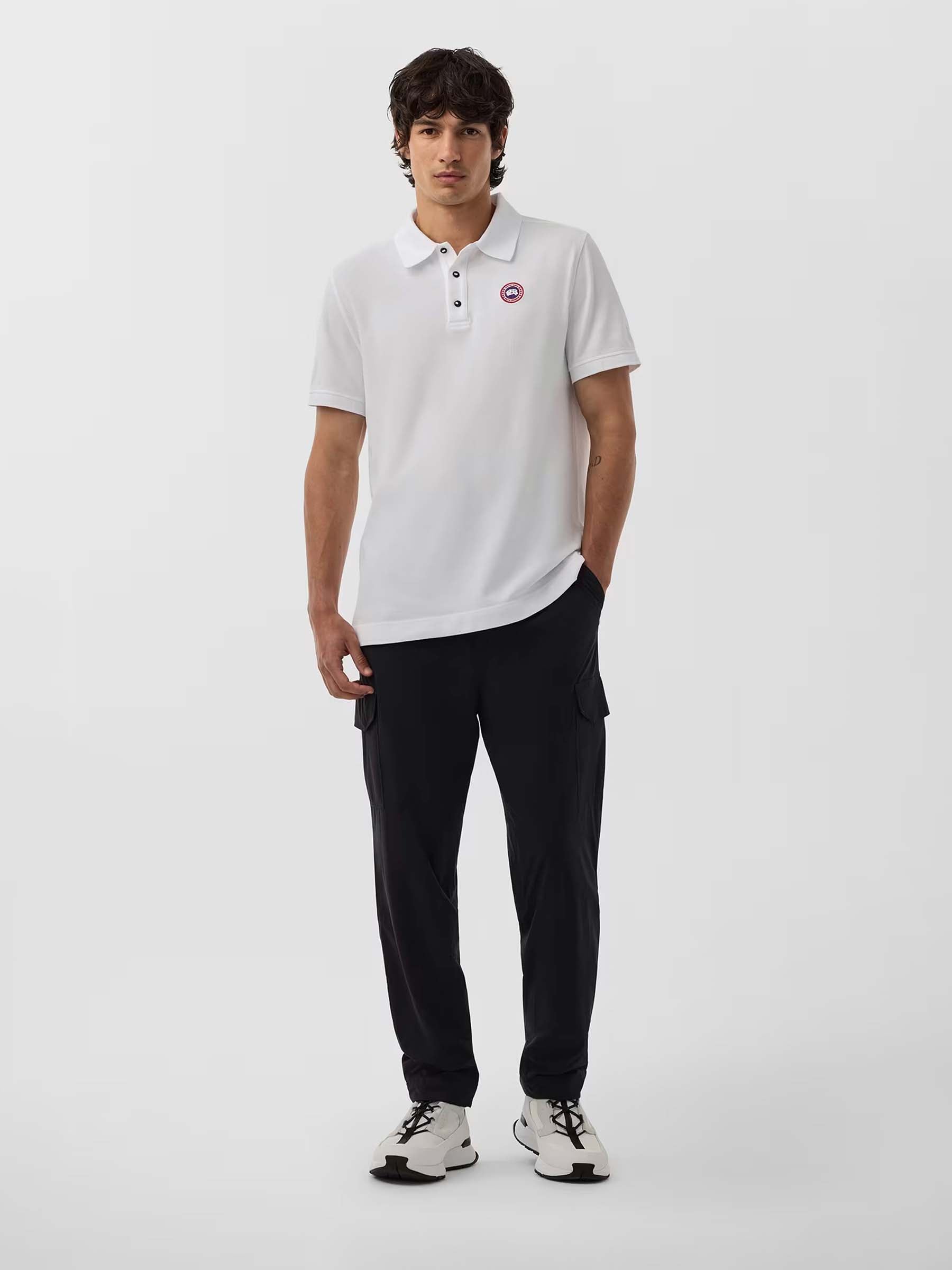 Outlet online Canada Goose Hombre Polo Algodón Beckley color Blanco sku 552-001544 01 - Foto 2